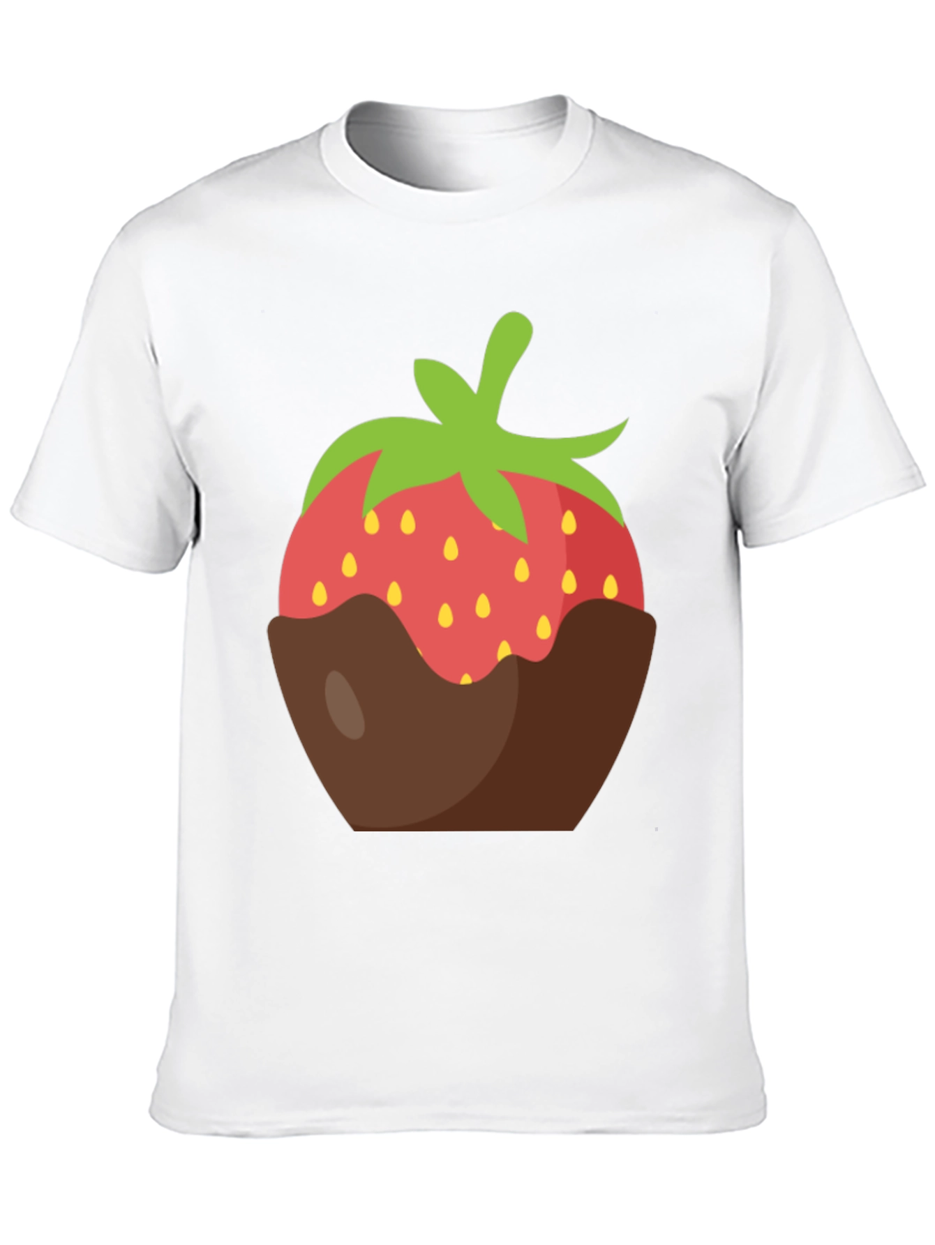 Chocolate Dipped Strawberry Graphic Tee - Black