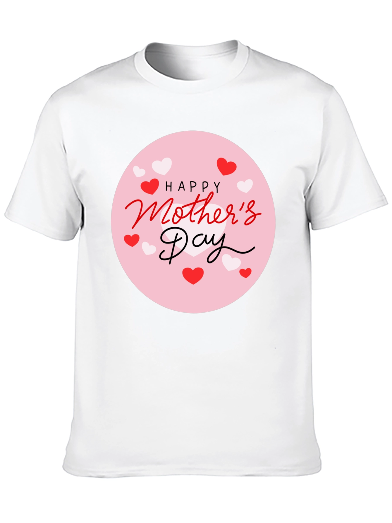 Happy Mothers Day Black Graphic Tee
