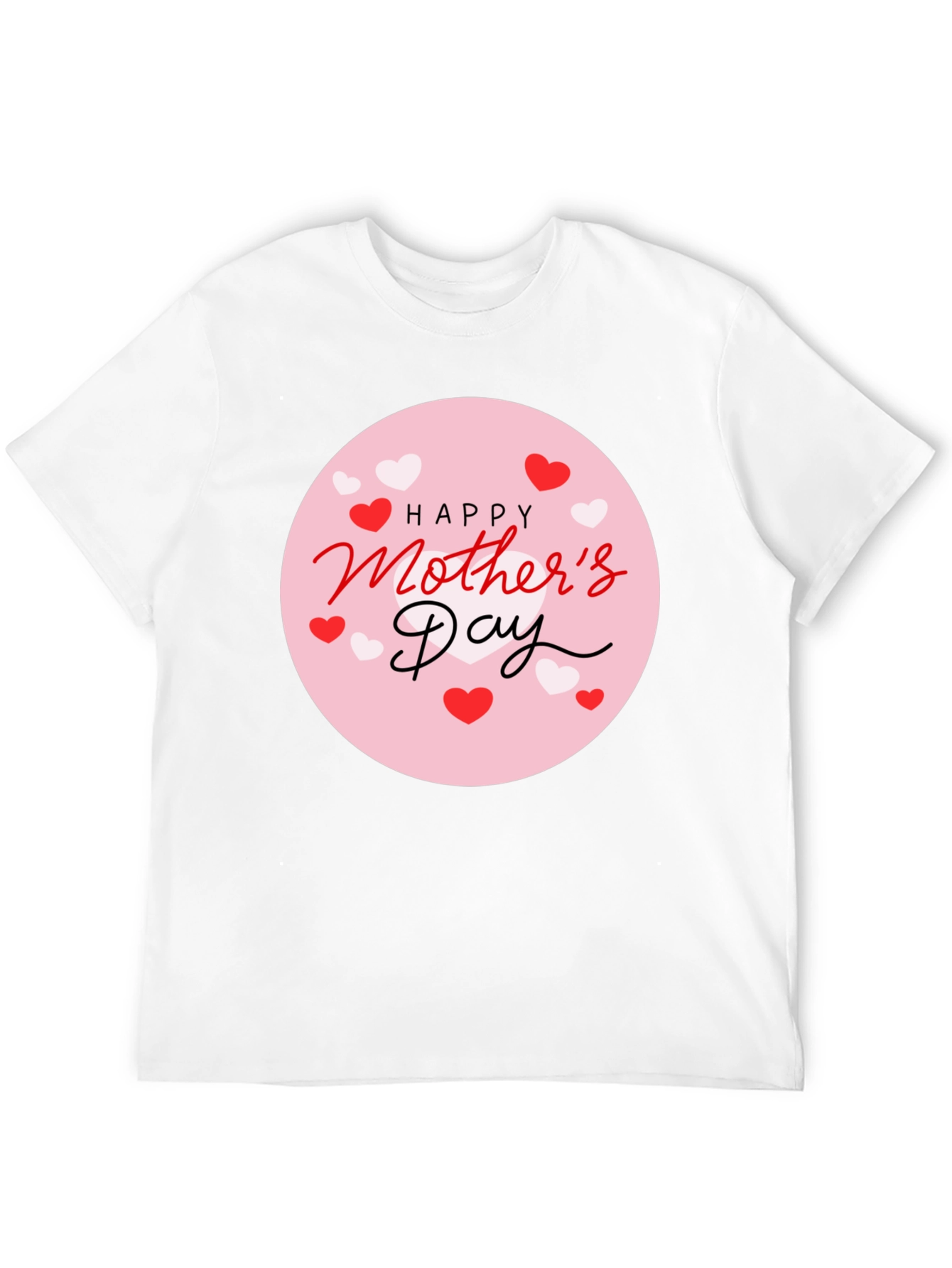 Happy Mothers Day Black Graphic Tee