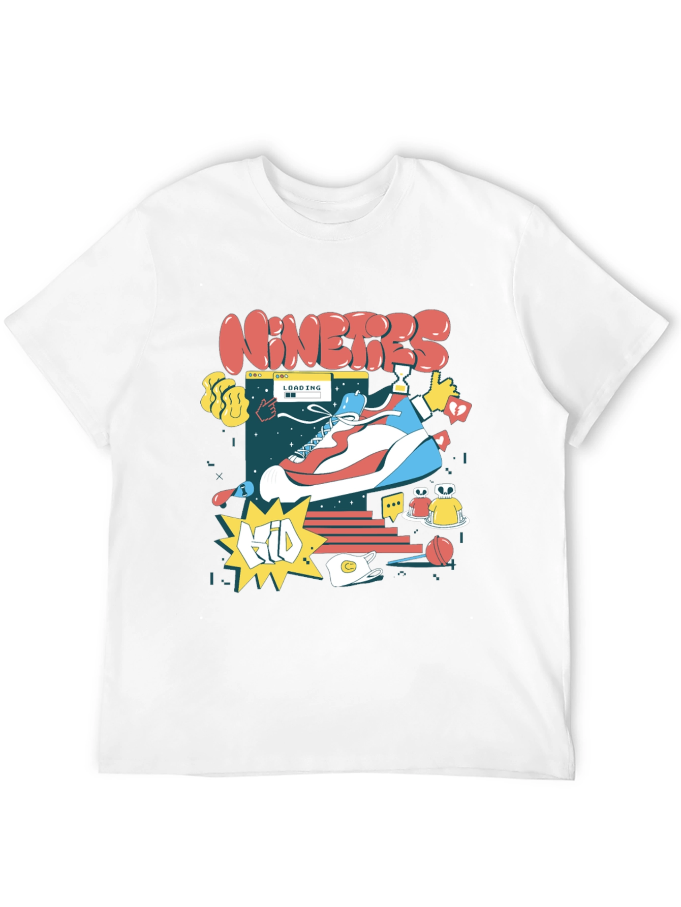 Nineties Kid Graphic Tee - Retro Style