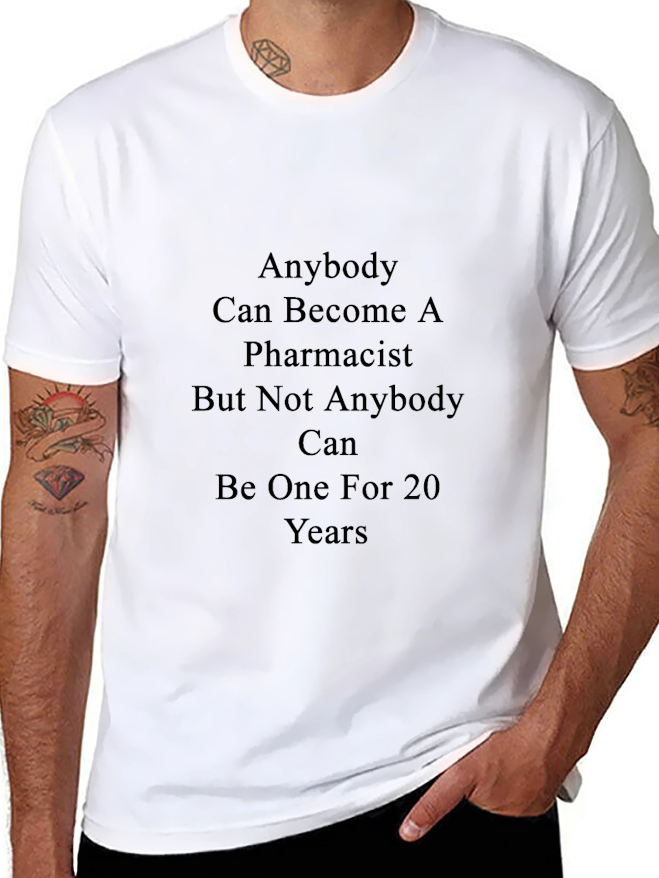Pharmacist 20 Years Black T-Shirt