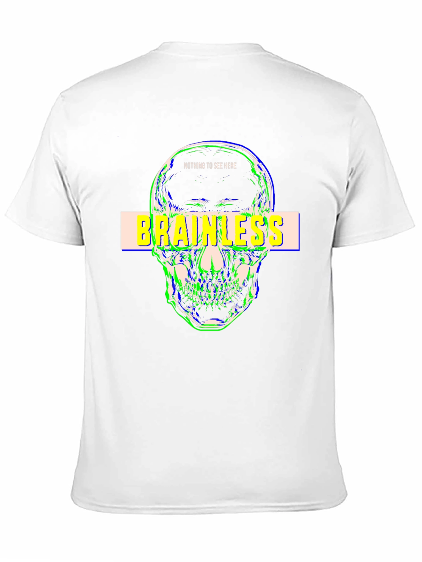 Brainless Skull Graphic T-Shirt - Edgy Streetwear