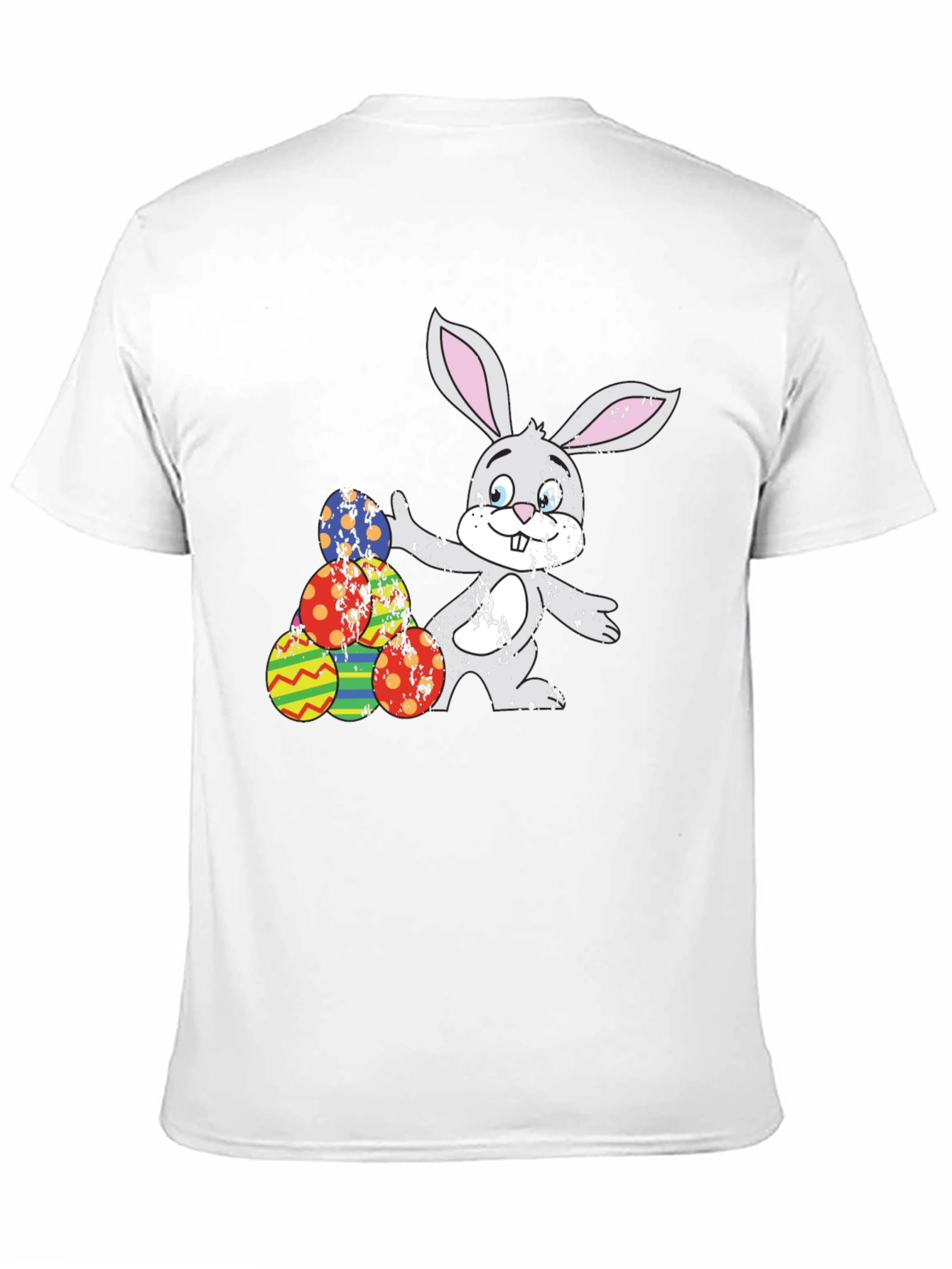 Easter Bunny & Eggs Black Graphic Tee