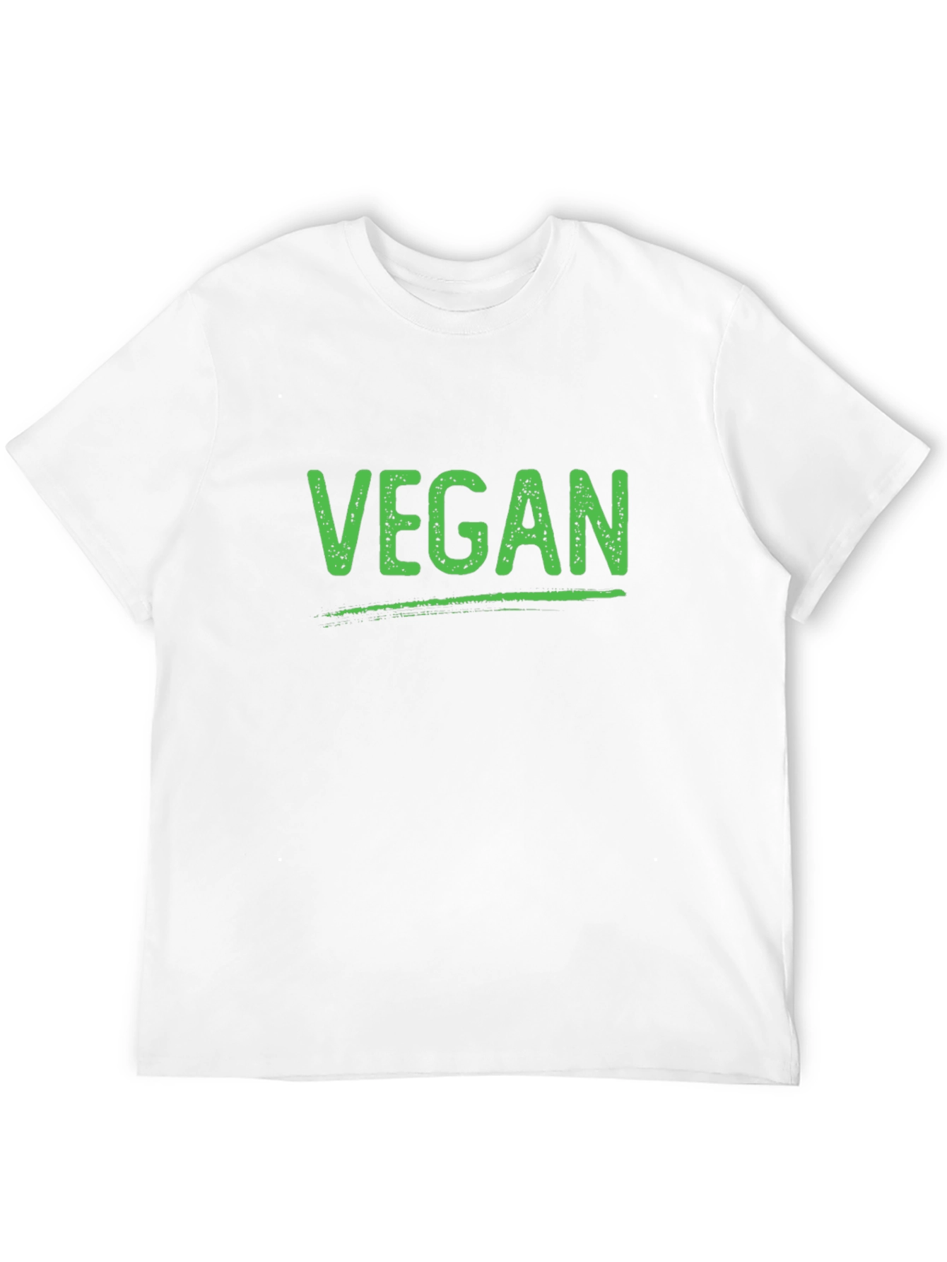 Vegan T-Shirt - Green Lettering on Black