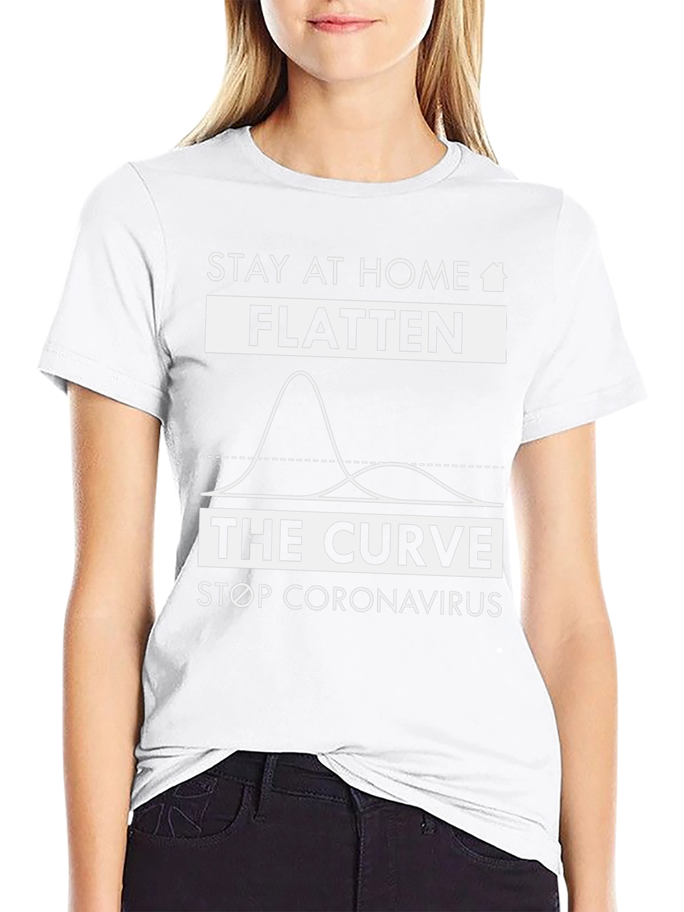 Stay Home Flatten the Curve Tee