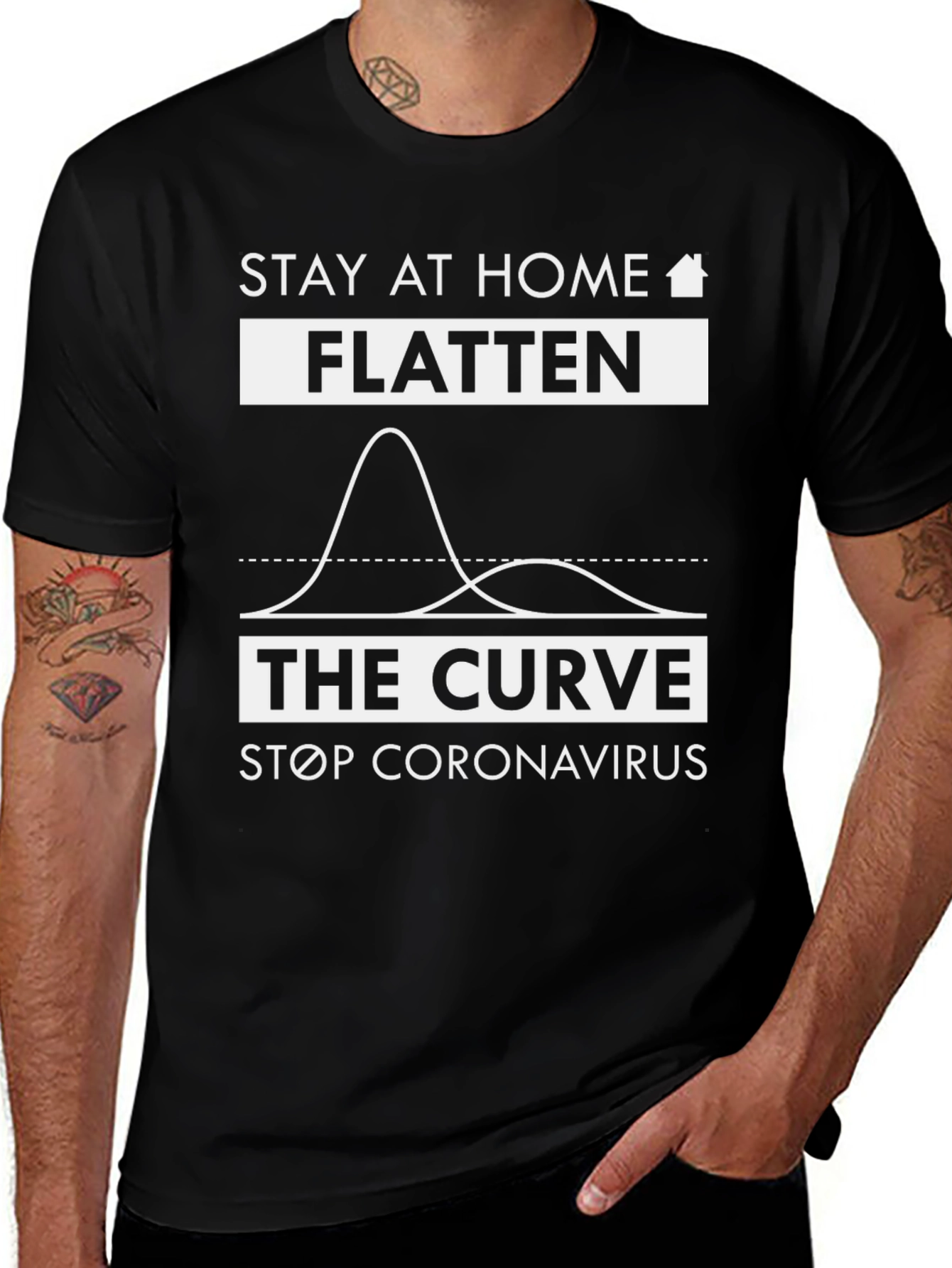 Stay Home Flatten the Curve Tee
