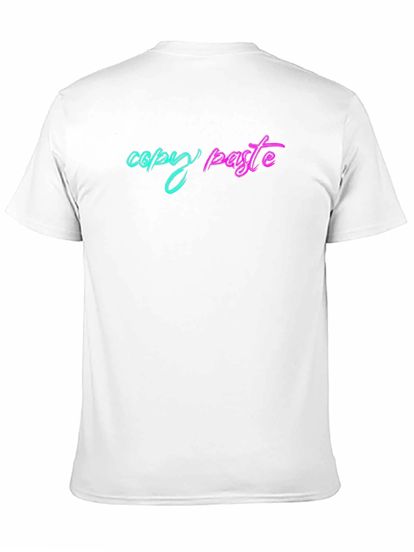 Copy Paste Graphic Tee - Black Cotton T-Shirt