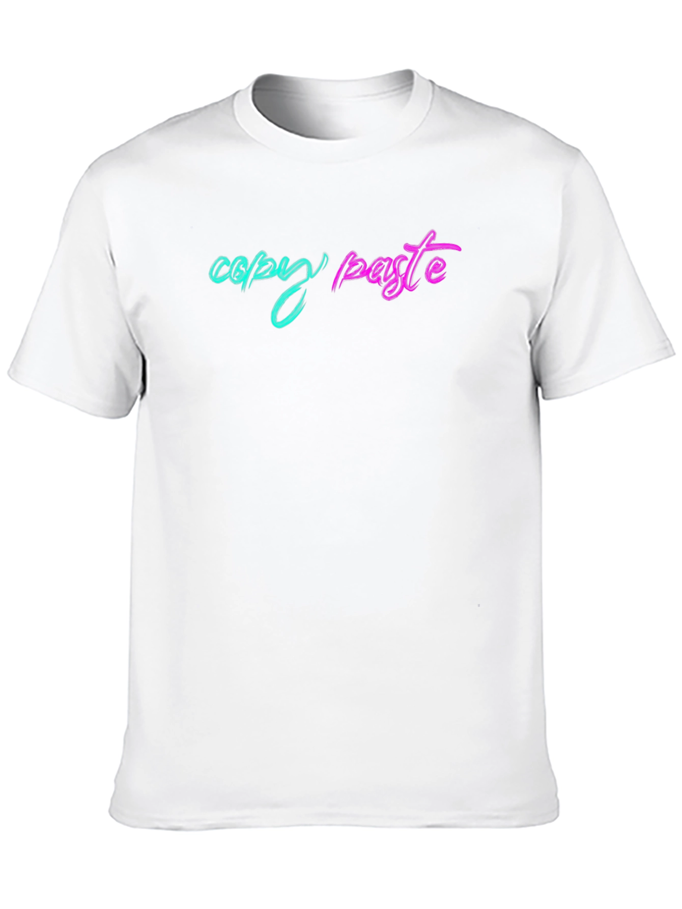 Copy Paste Graphic Tee - Black Cotton T-Shirt