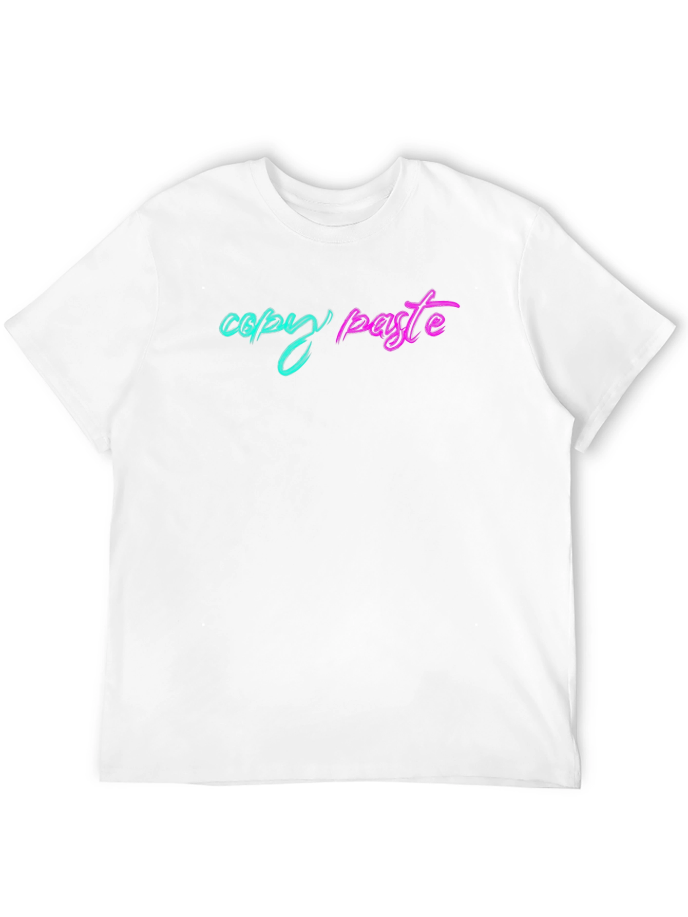 Copy Paste Graphic Tee - Black Cotton T-Shirt