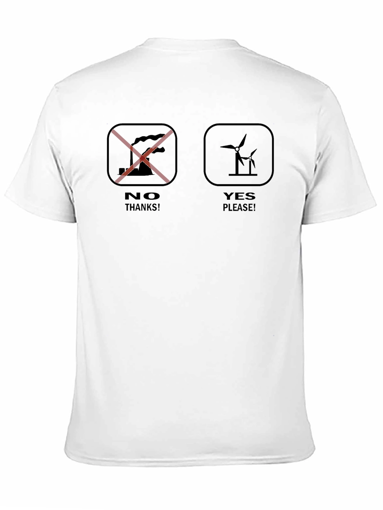 Eco-Friendly T-Shirt: No Pollution Yes Wind Power!