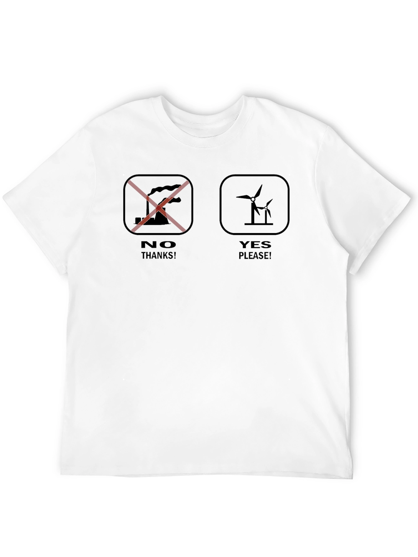Eco-Friendly T-Shirt: No Pollution Yes Wind Power!
