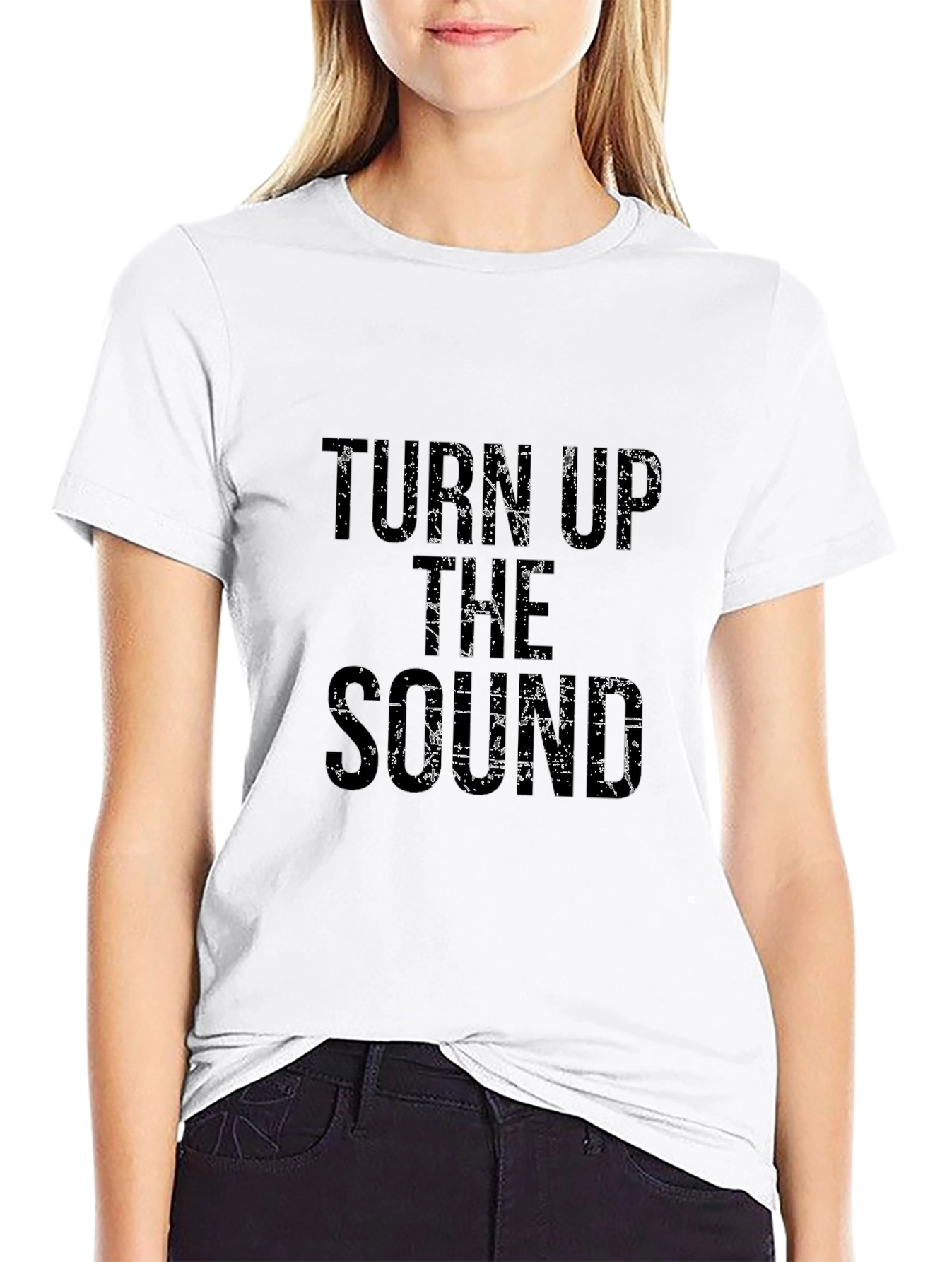 Turn Up the Sound Black T-Shirt
