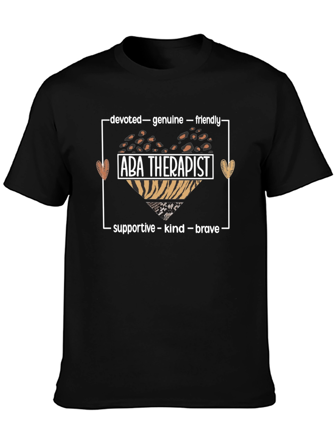 ABA Therapist Heart Graphic T-Shirt