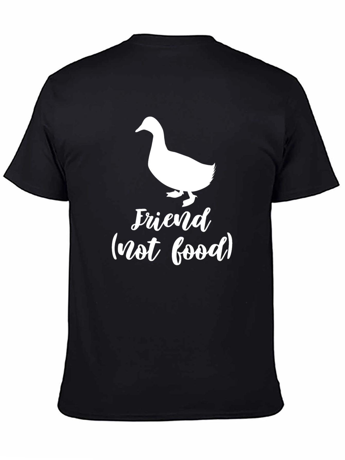 Friend Not Food Duck Graphic Tee - Black T-Shirt