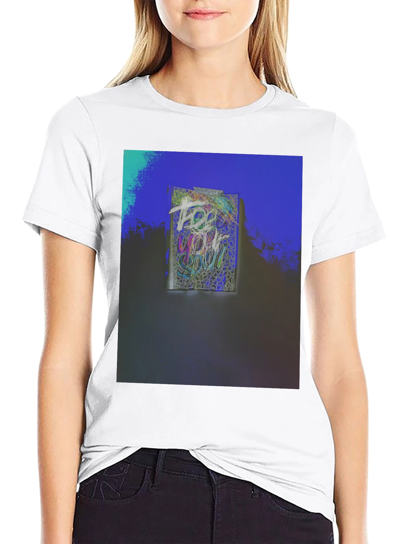 Abstract Graphic Tee - Artistic Soul Design