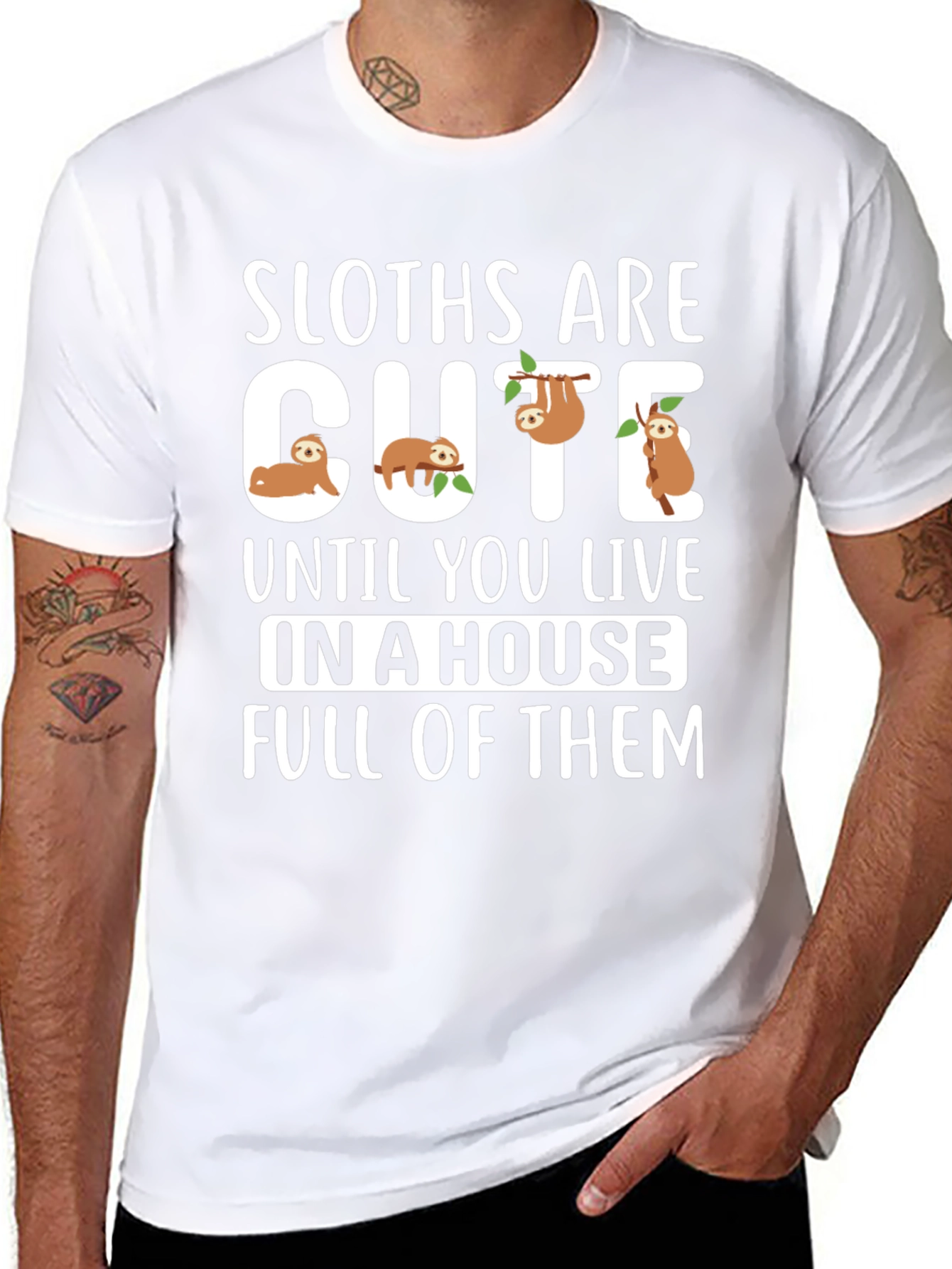 Sloth T-Shirt - Cute Sloths Are Cute Design