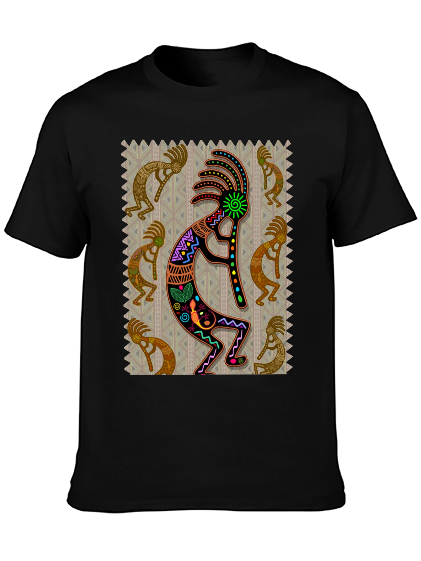 Kokopelli Graphic Tee - Native American Style Design