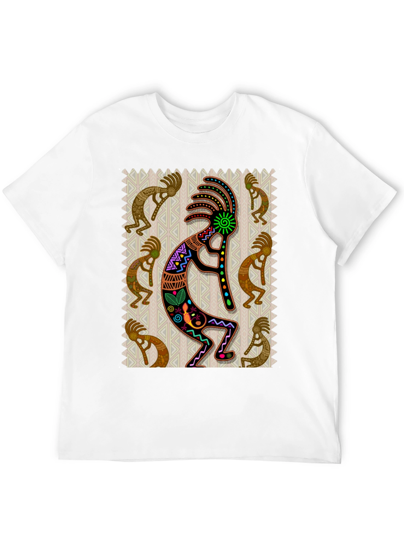 Kokopelli Graphic Tee - Native American Style Design