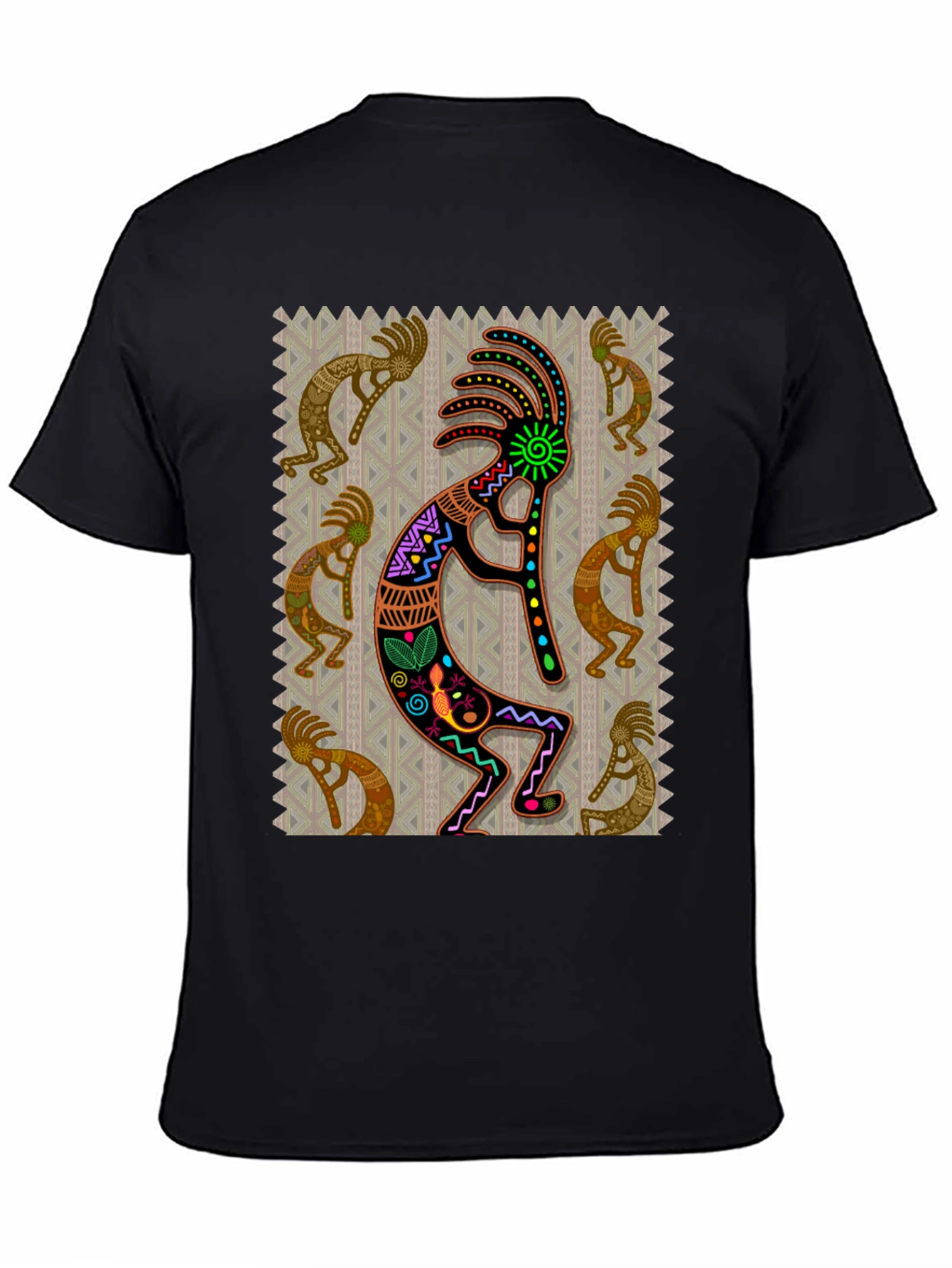 Kokopelli Graphic Tee - Native American Style Design