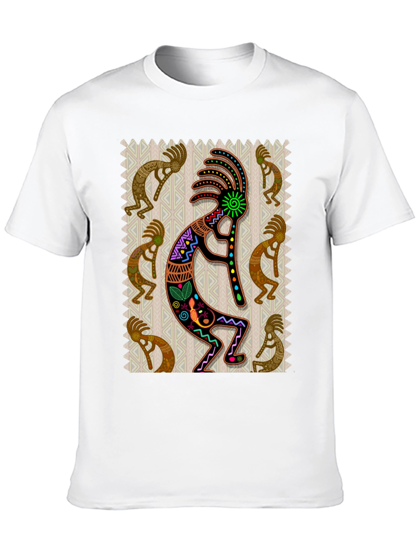 Kokopelli Graphic Tee - Native American Style Design