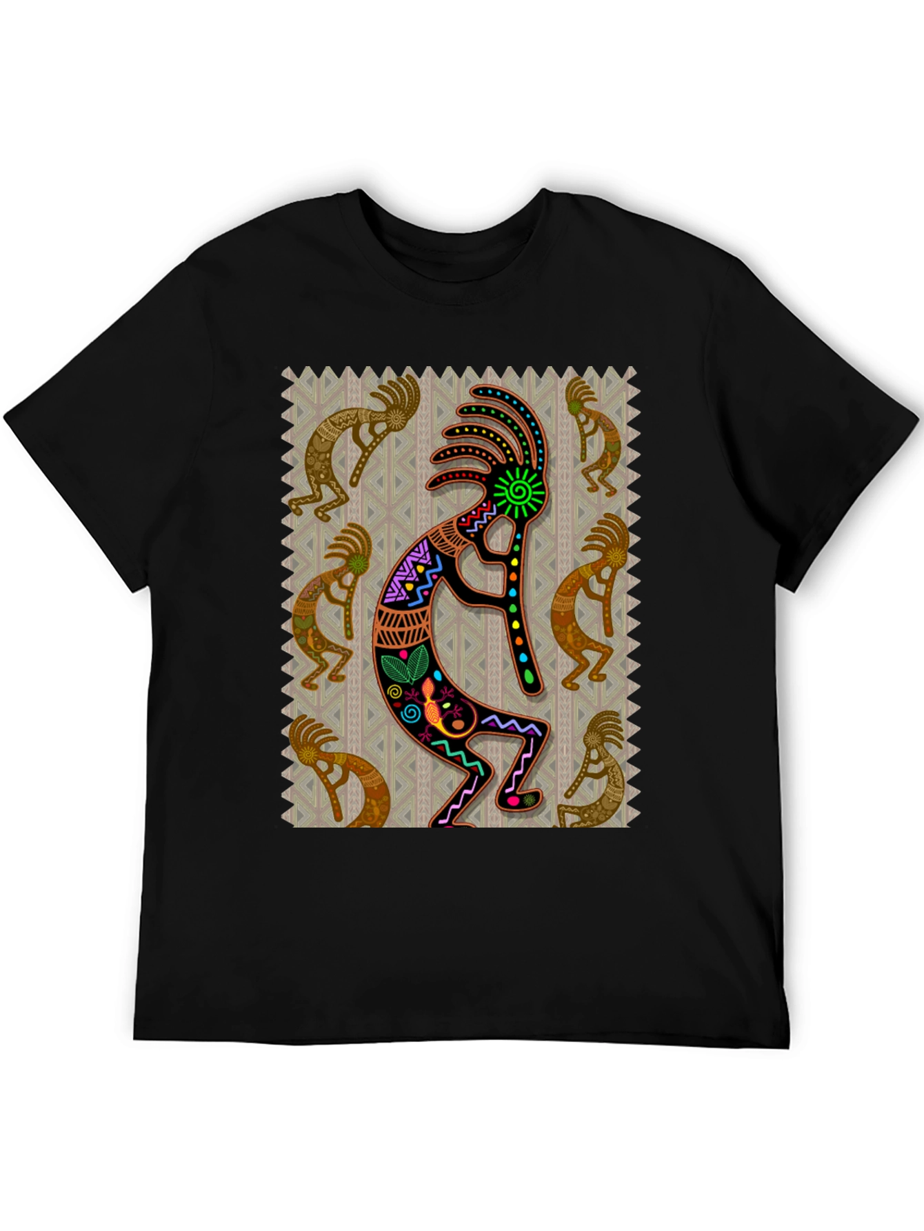 Kokopelli Graphic Tee - Native American Style Design