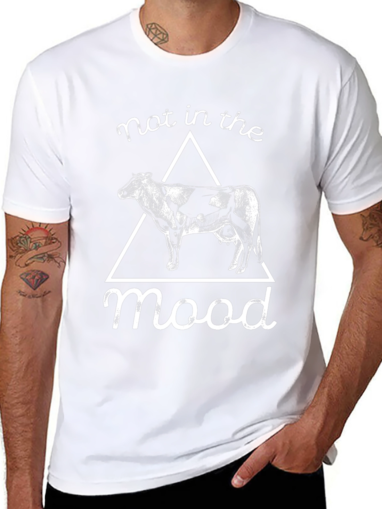 Not In The Mood Cow Graphic Tee