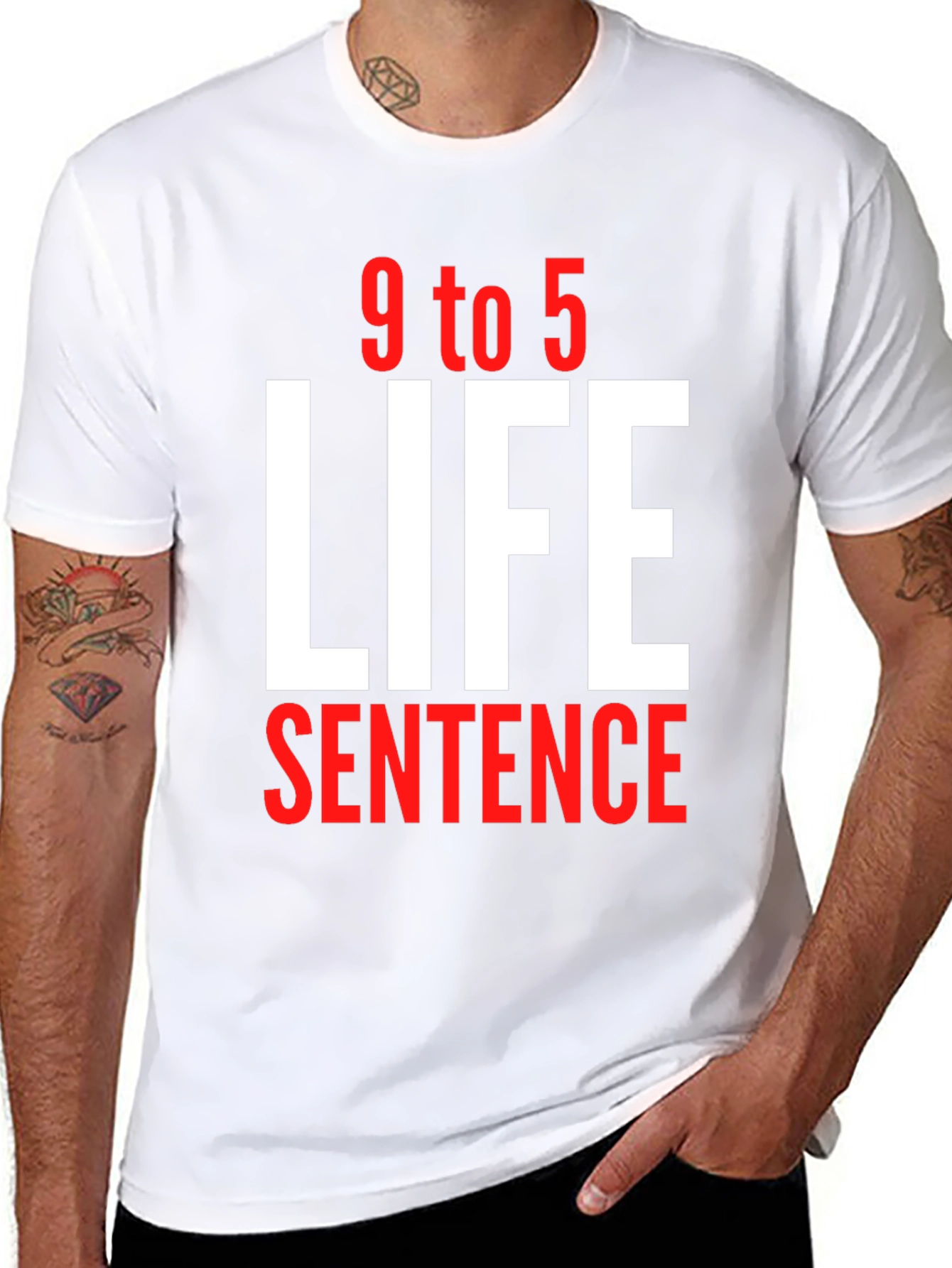 9 to 5 Life Sentence Graphic T-Shirt