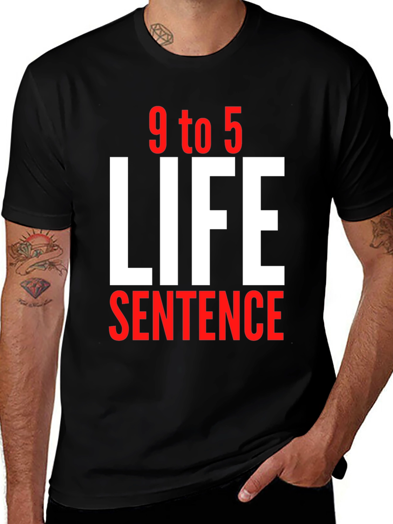 9 to 5 Life Sentence Graphic T-Shirt