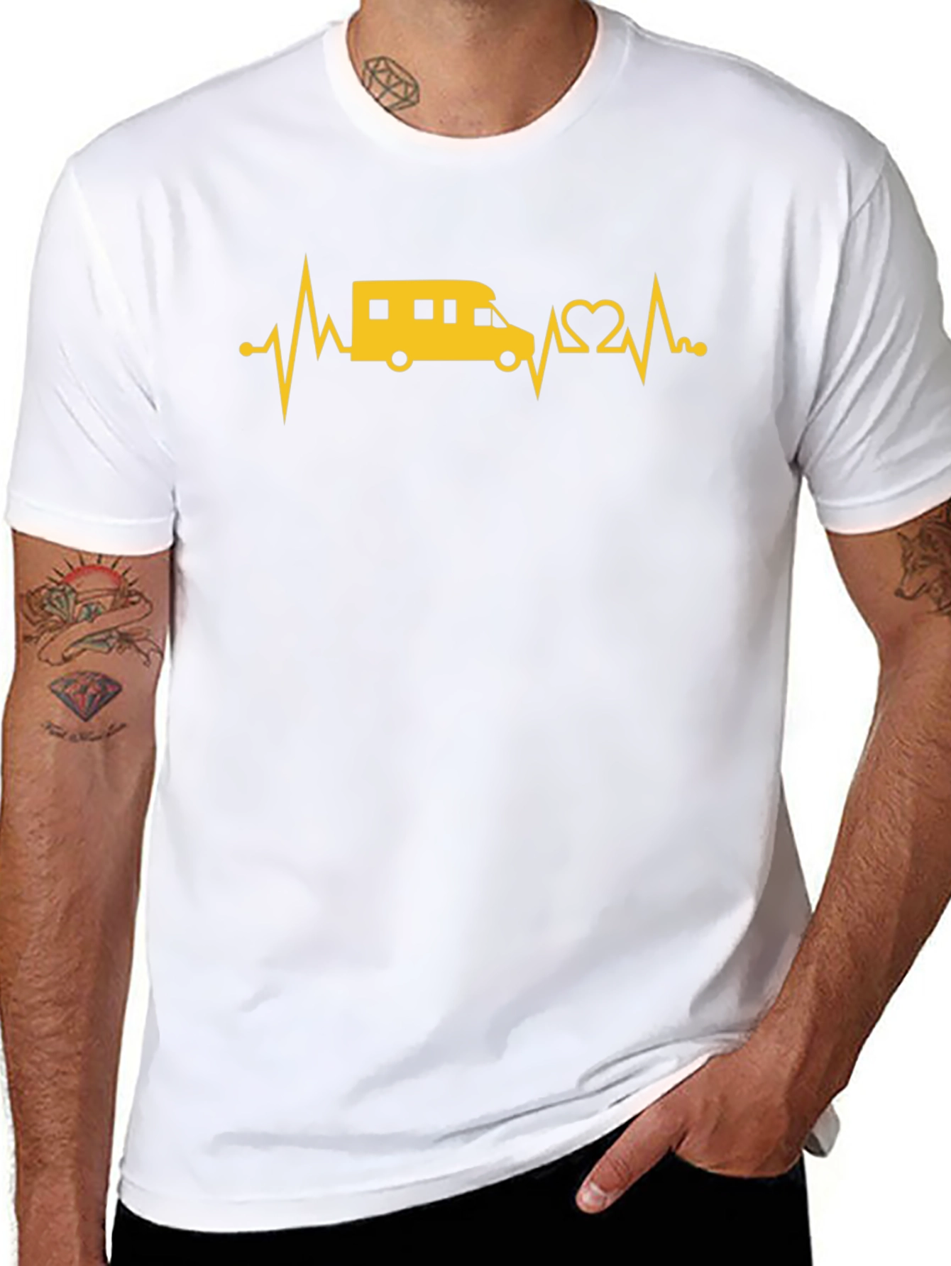 RV Heartbeat T-Shirt - Camping Lover Tee