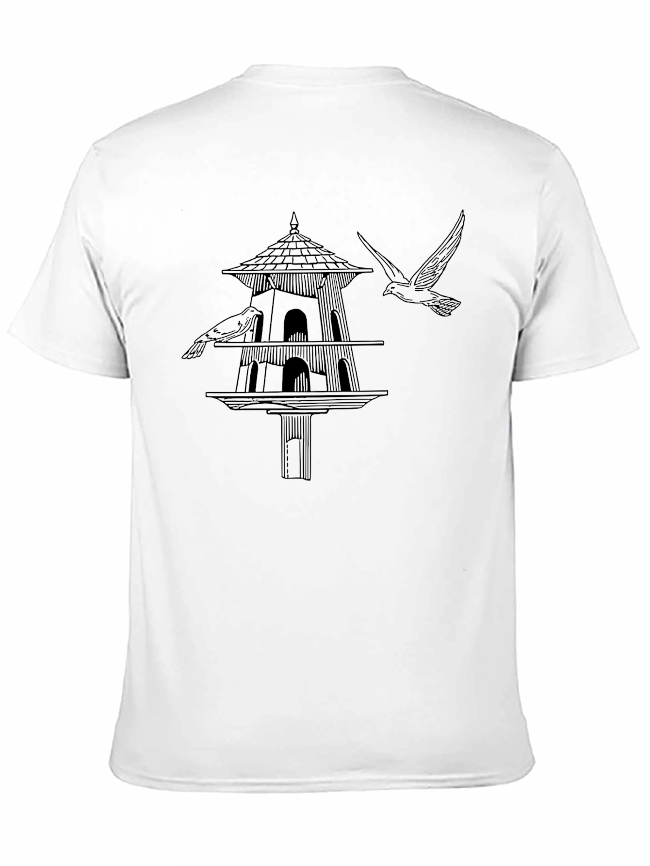 Birdhouse Graphic Tee - Unique Nature Design