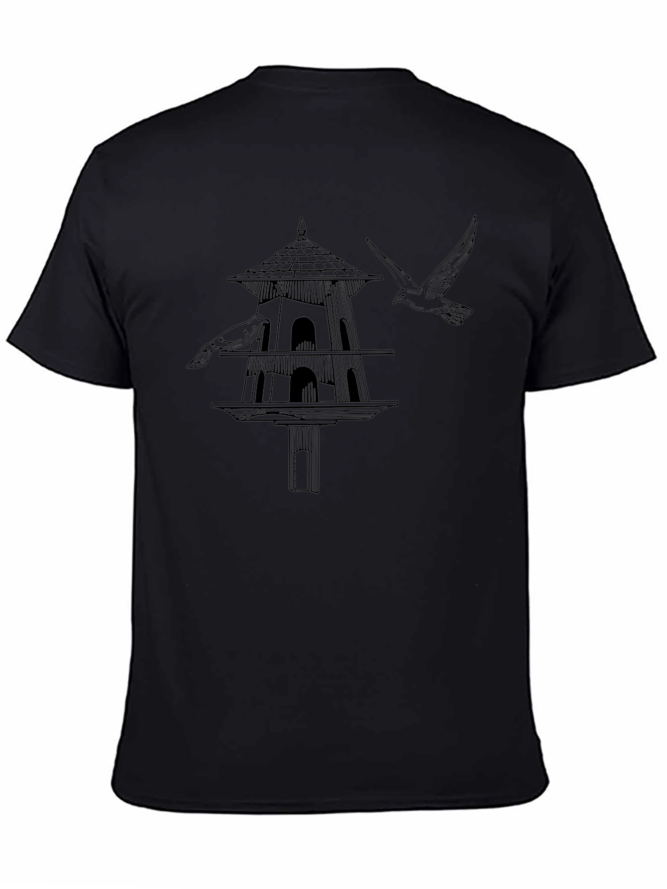 Birdhouse Graphic Tee - Unique Nature Design