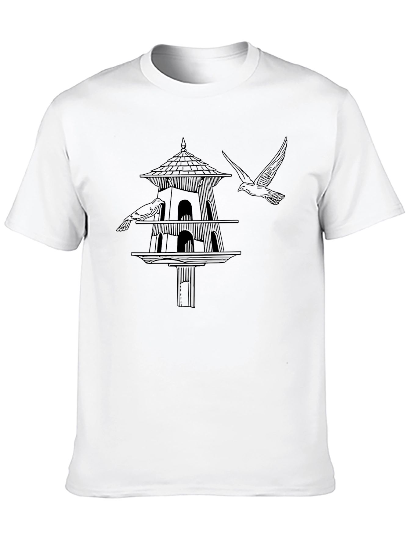 Birdhouse Graphic Tee - Unique Nature Design