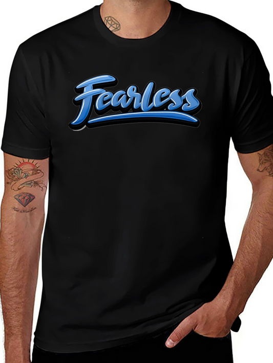 Fearless Graphic Tee - Stylish Mens Black T-Shirt