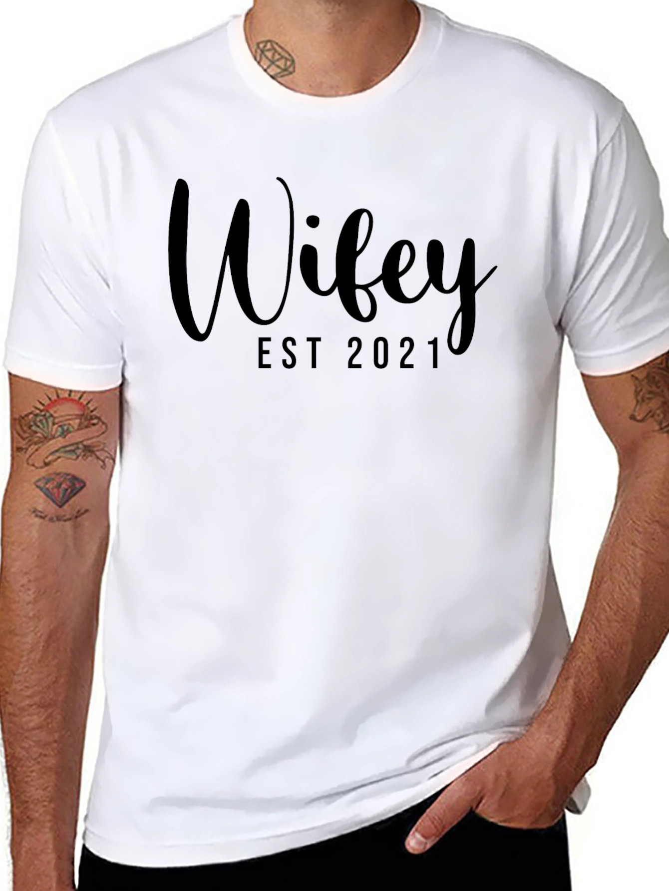 Wifey Est. 2021 - Mens Graphic Tee