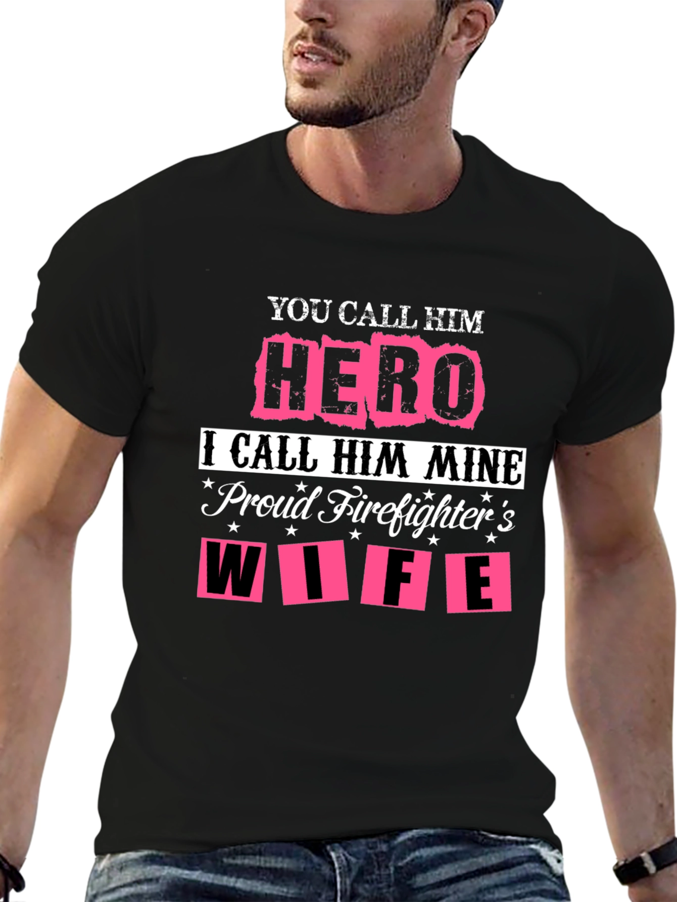 Hero Firefighters Wife Graphic Tee