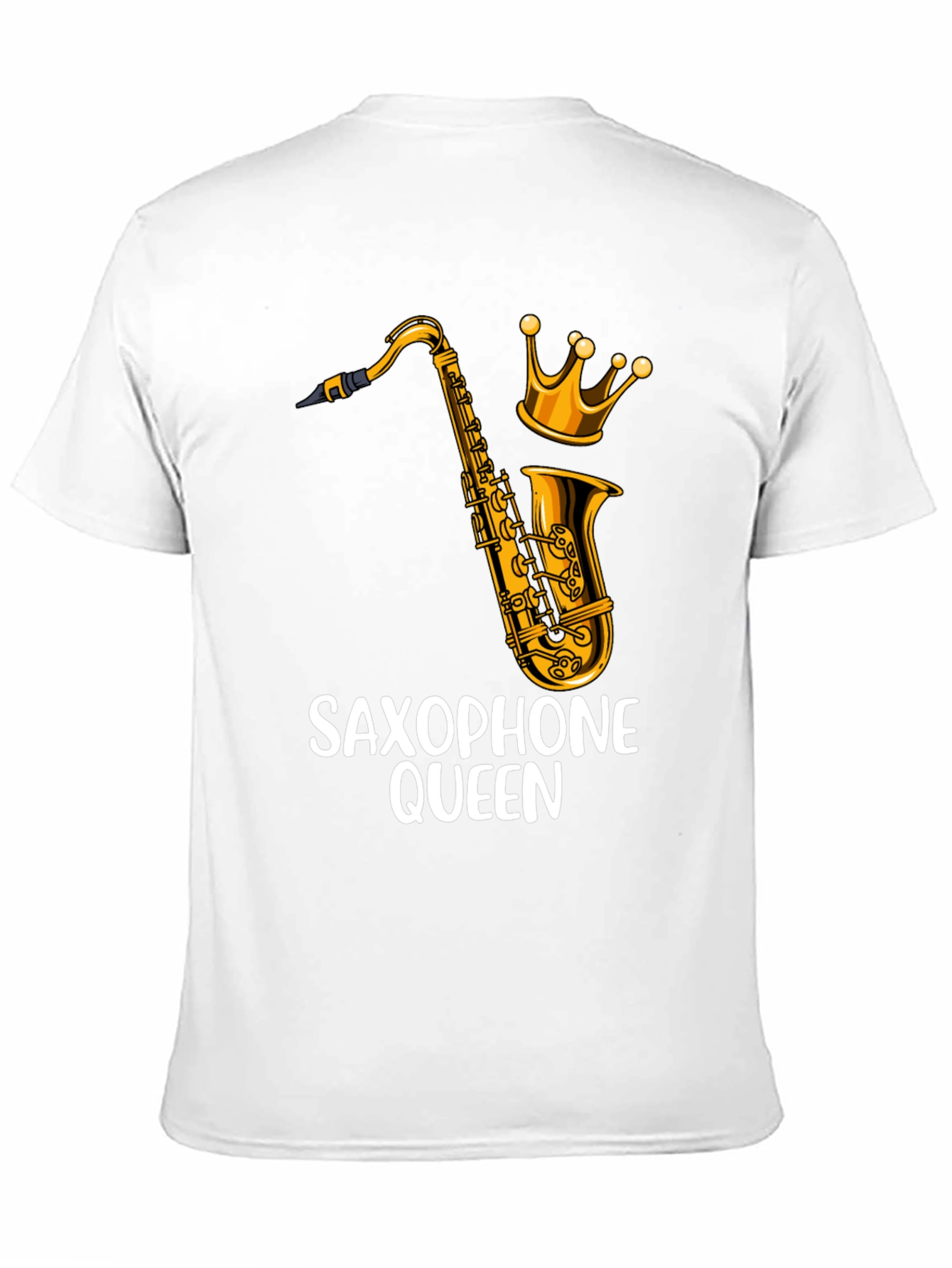 Saxophone Queen Graphic Tee - Music Lover Shirt