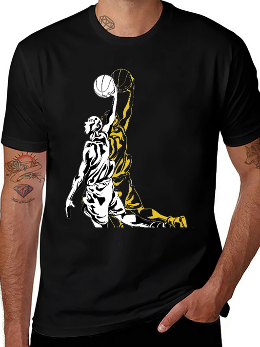 Basketball Player Graphic Print T-Shirt