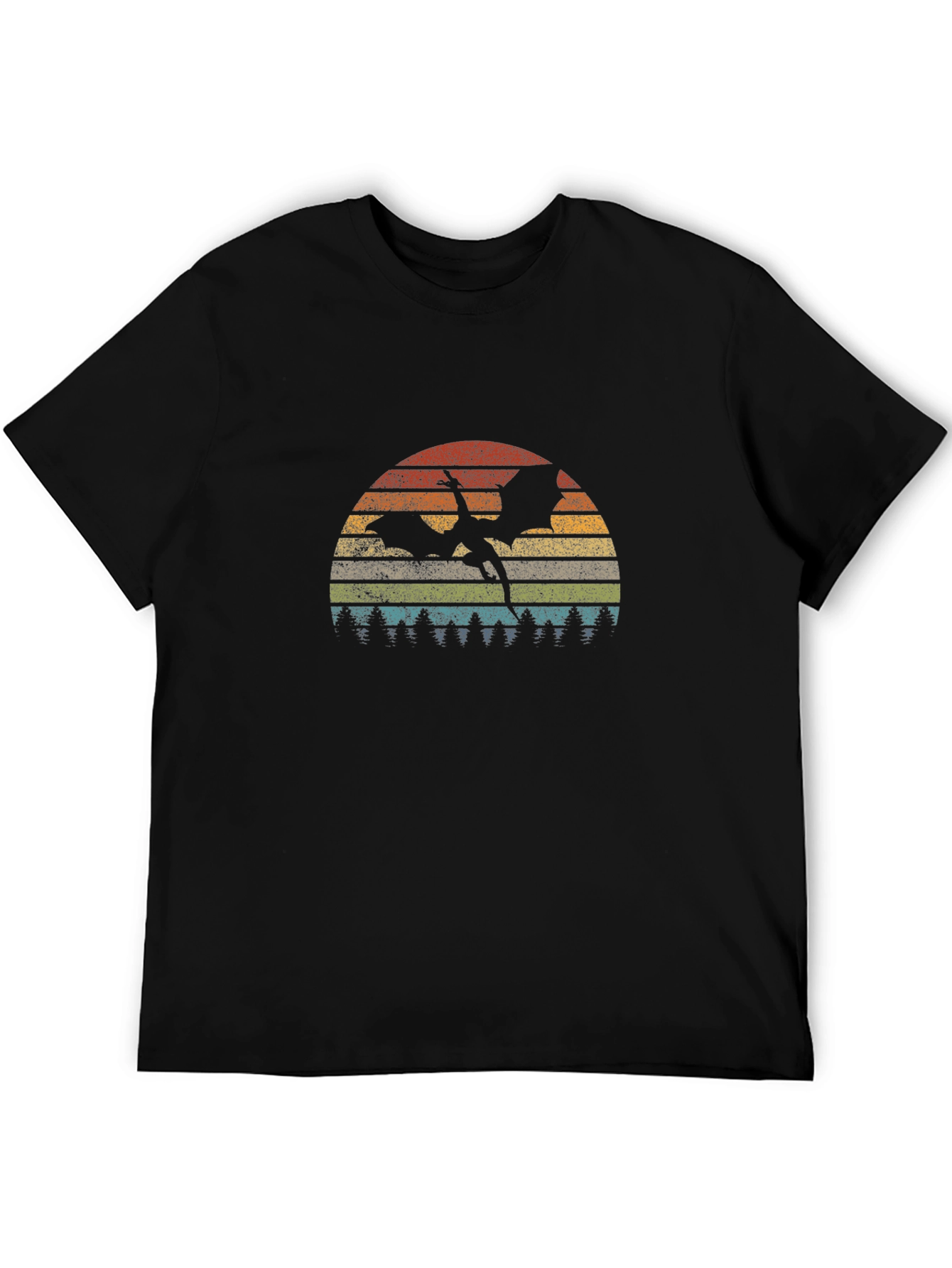 Retro Dragon Sunset T-Shirt