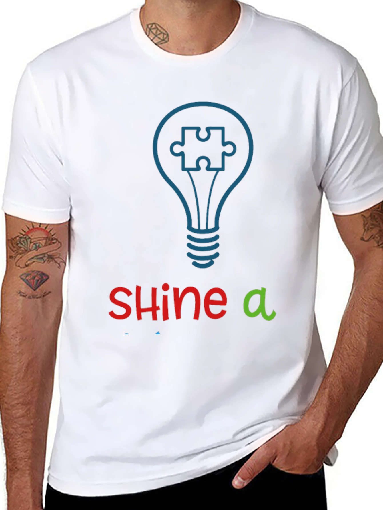 Shine a Light Autism Awareness T-Shirt