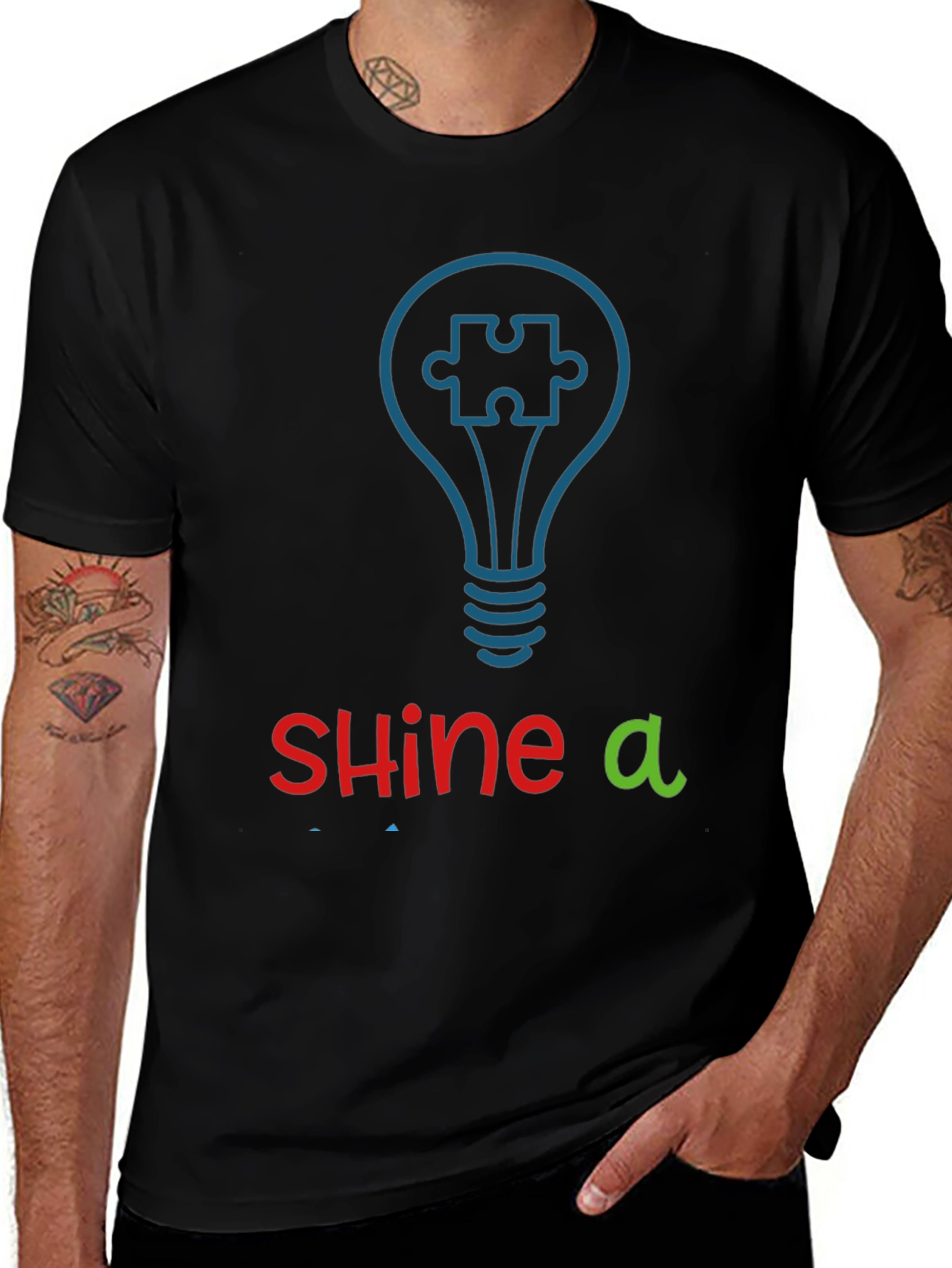 Shine a Light Autism Awareness T-Shirt