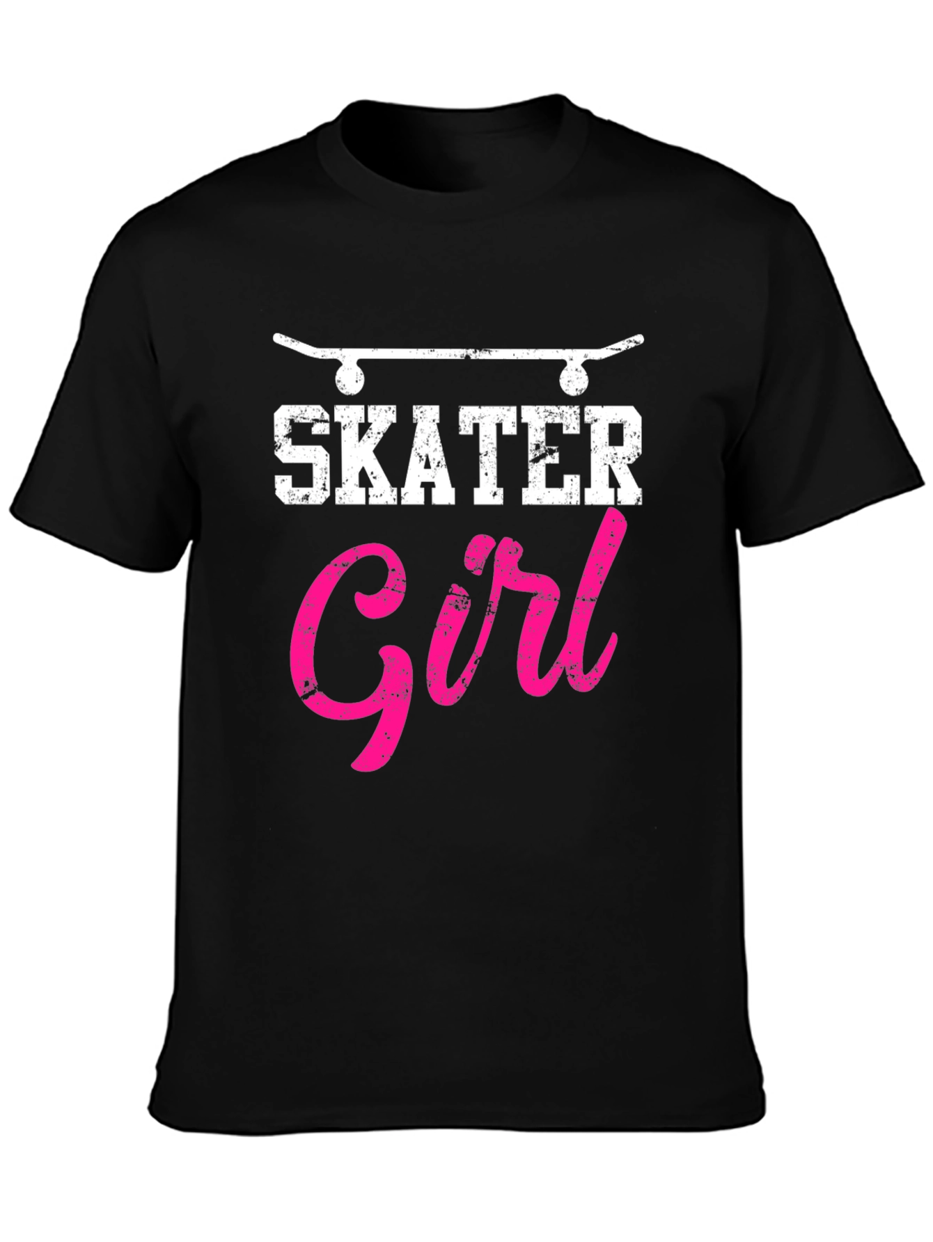 Skater Girl Graphic T-Shirt - Cool Skateboarding Tee