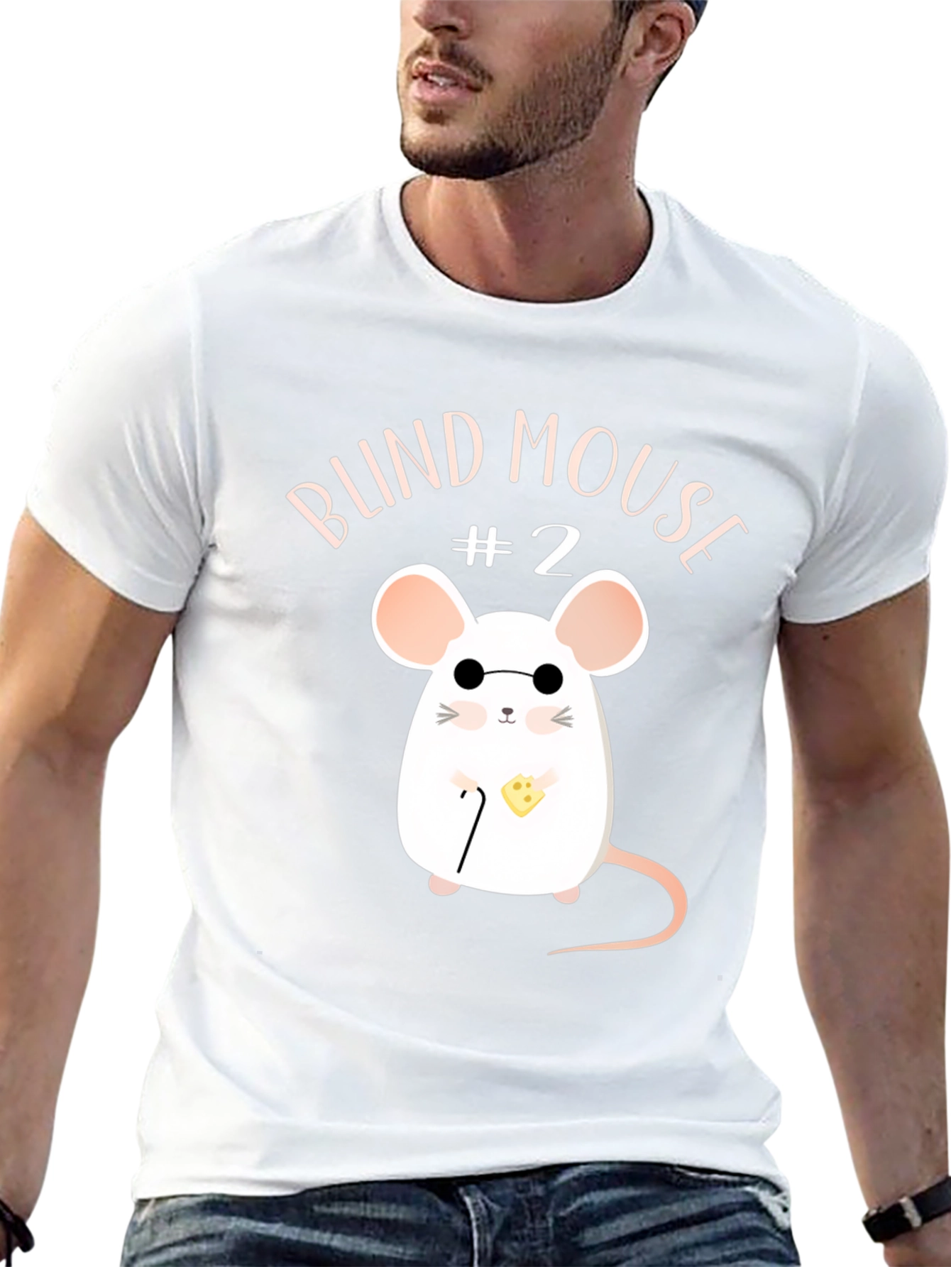 Blind Mouse #2 T-Shirt - Funny Graphic Tee