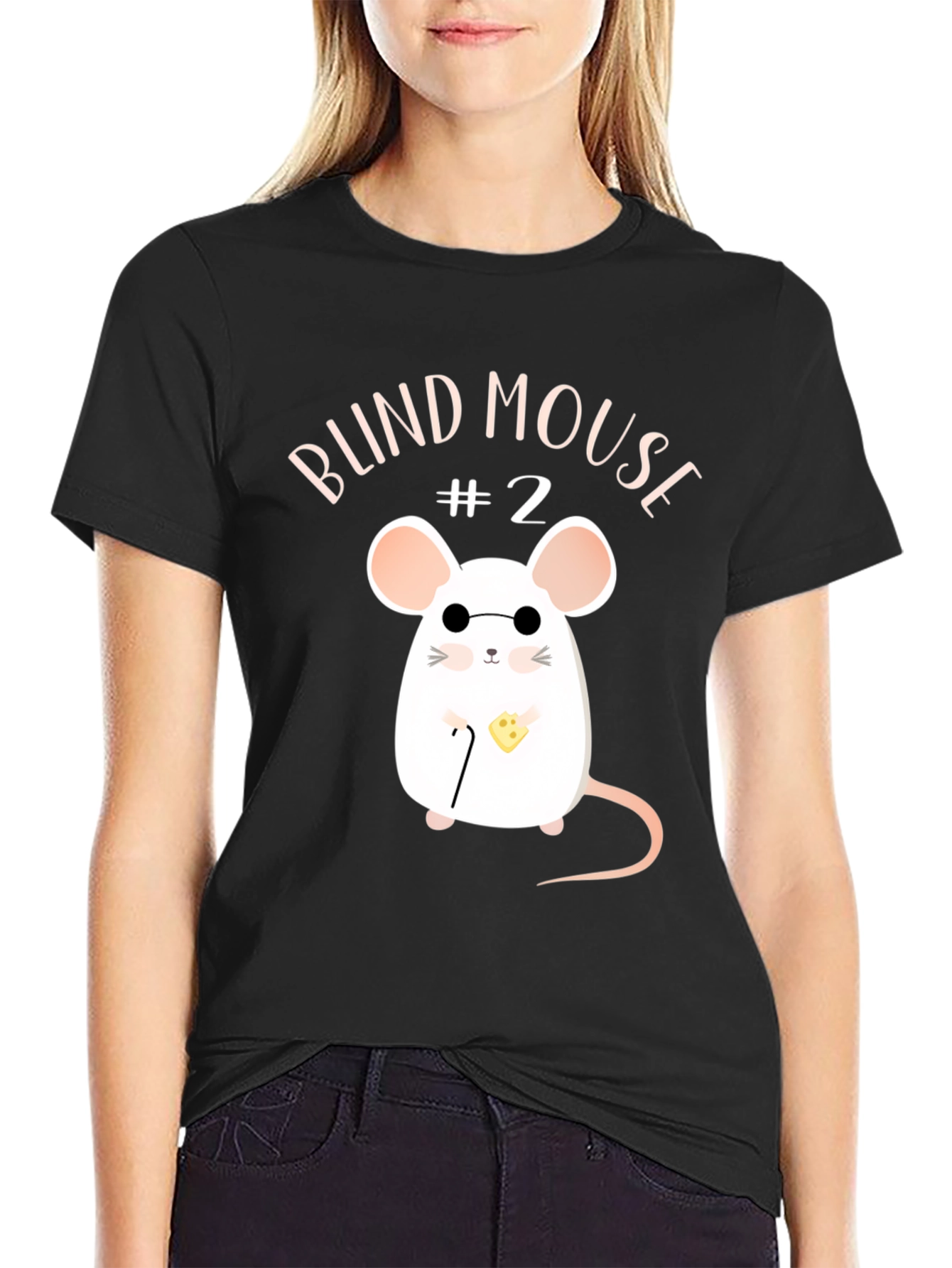 Blind Mouse #2 T-Shirt - Funny Graphic Tee