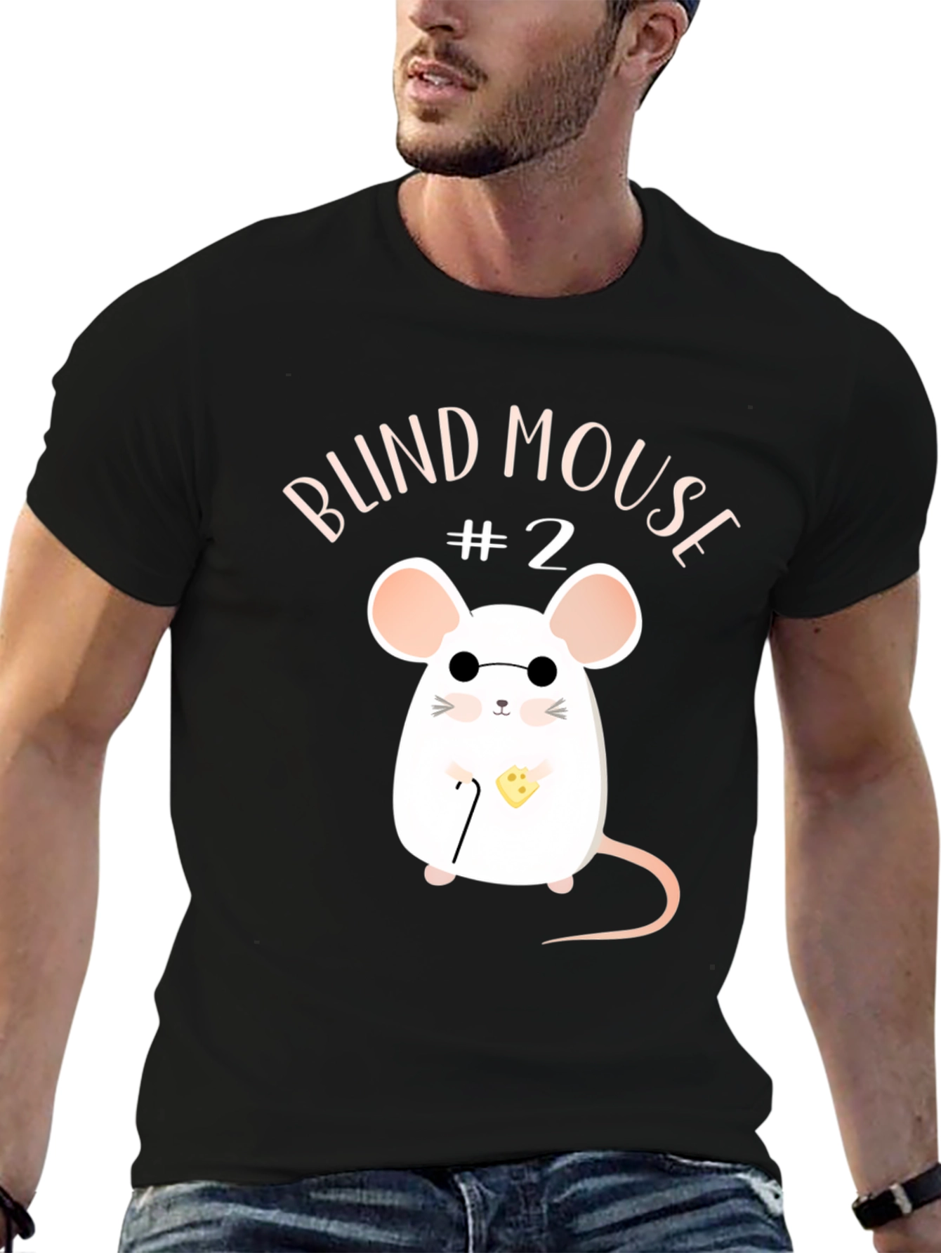 Blind Mouse #2 T-Shirt - Funny Graphic Tee