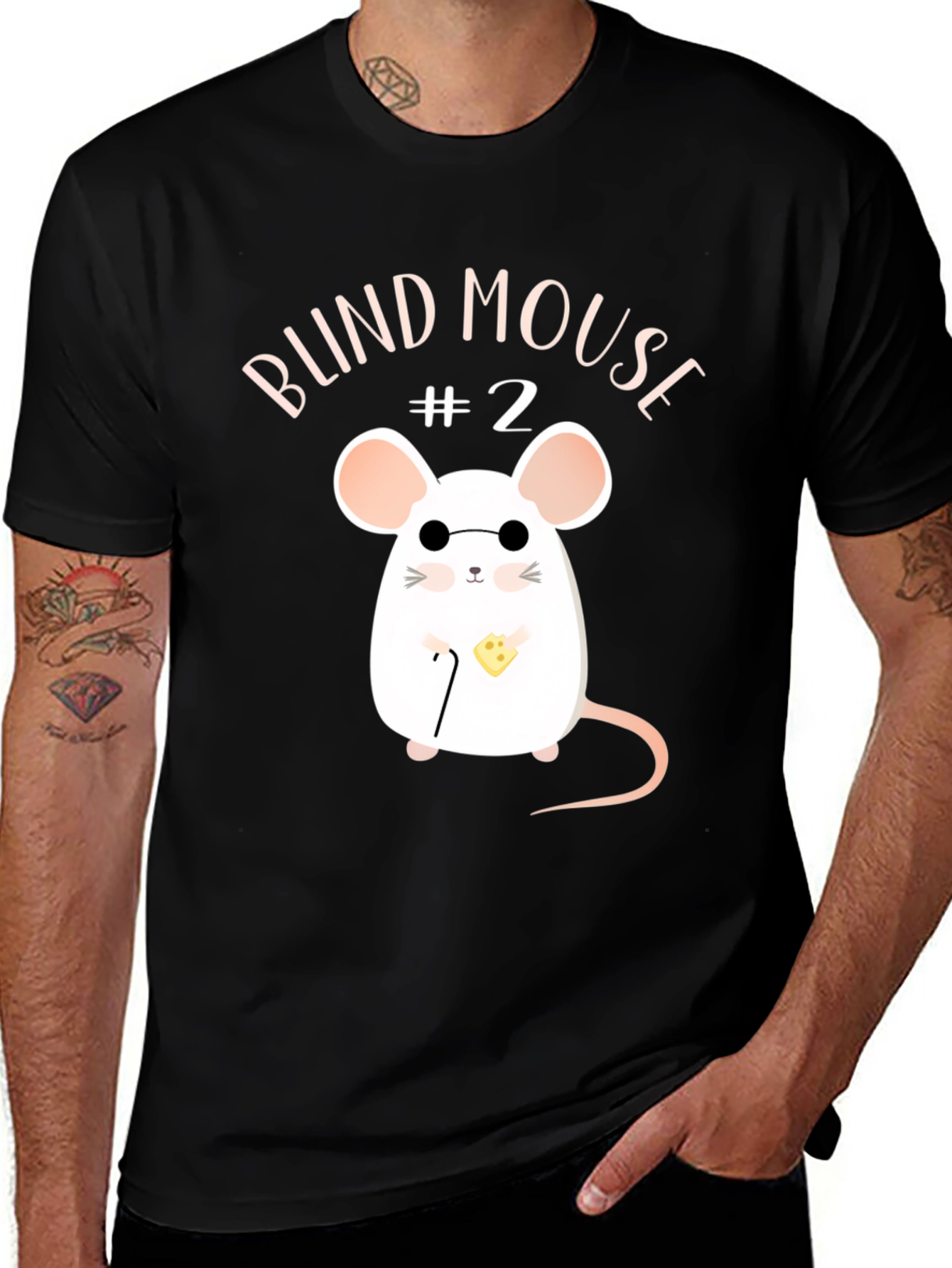 Blind Mouse #2 T-Shirt - Funny Graphic Tee