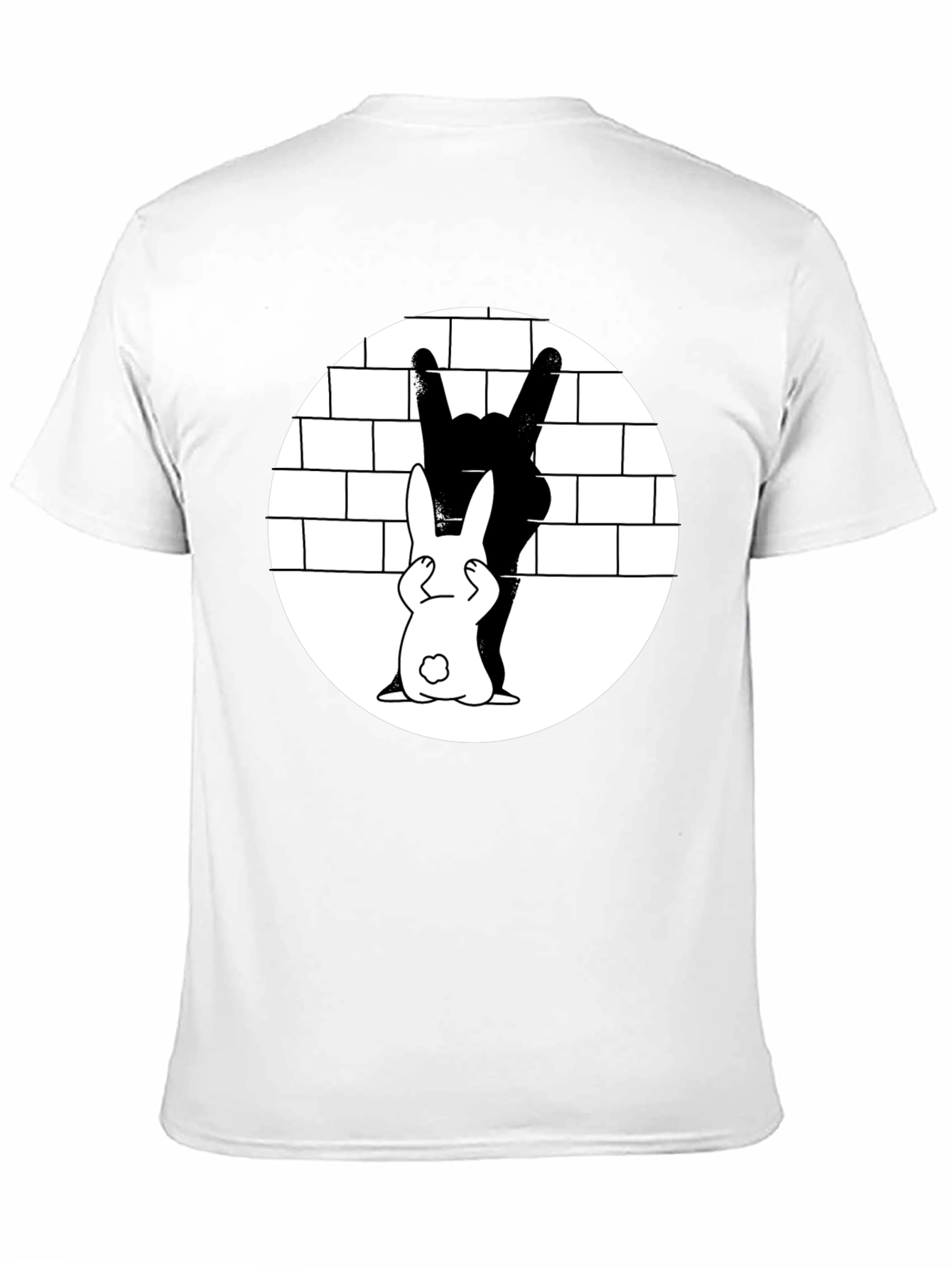 Rabbit Metal Hand T-Shirt - Rock On!