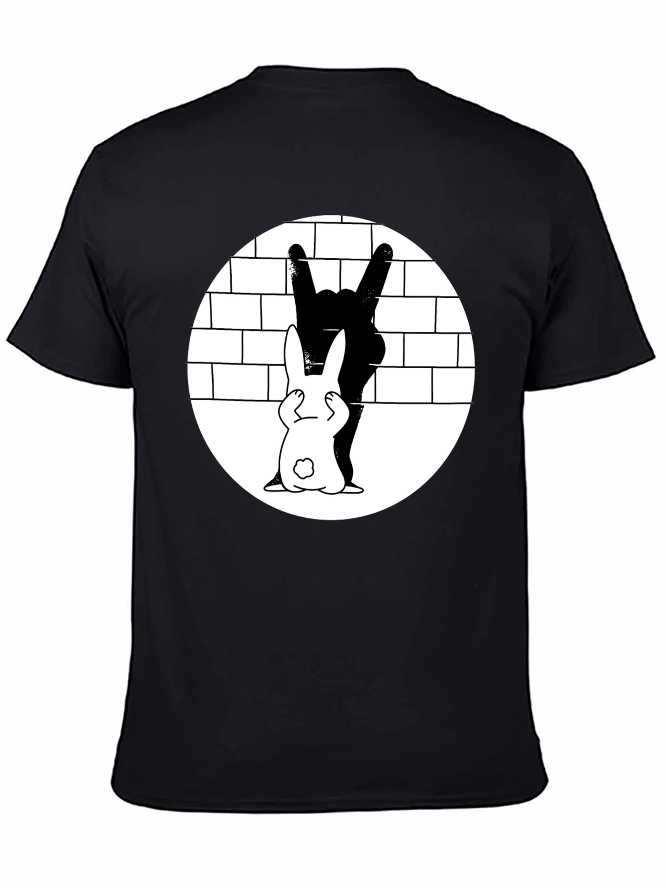 Rabbit Metal Hand T-Shirt - Rock On!