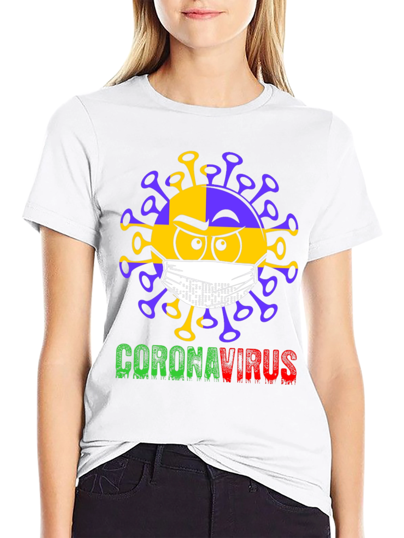 Coronavirus Graphic T-Shirt - Novelty Tee