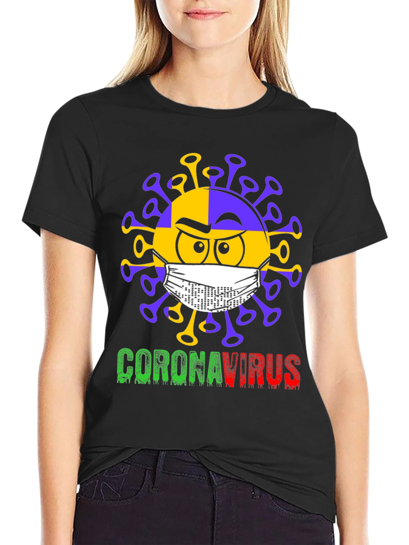 Coronavirus Graphic T-Shirt - Novelty Tee