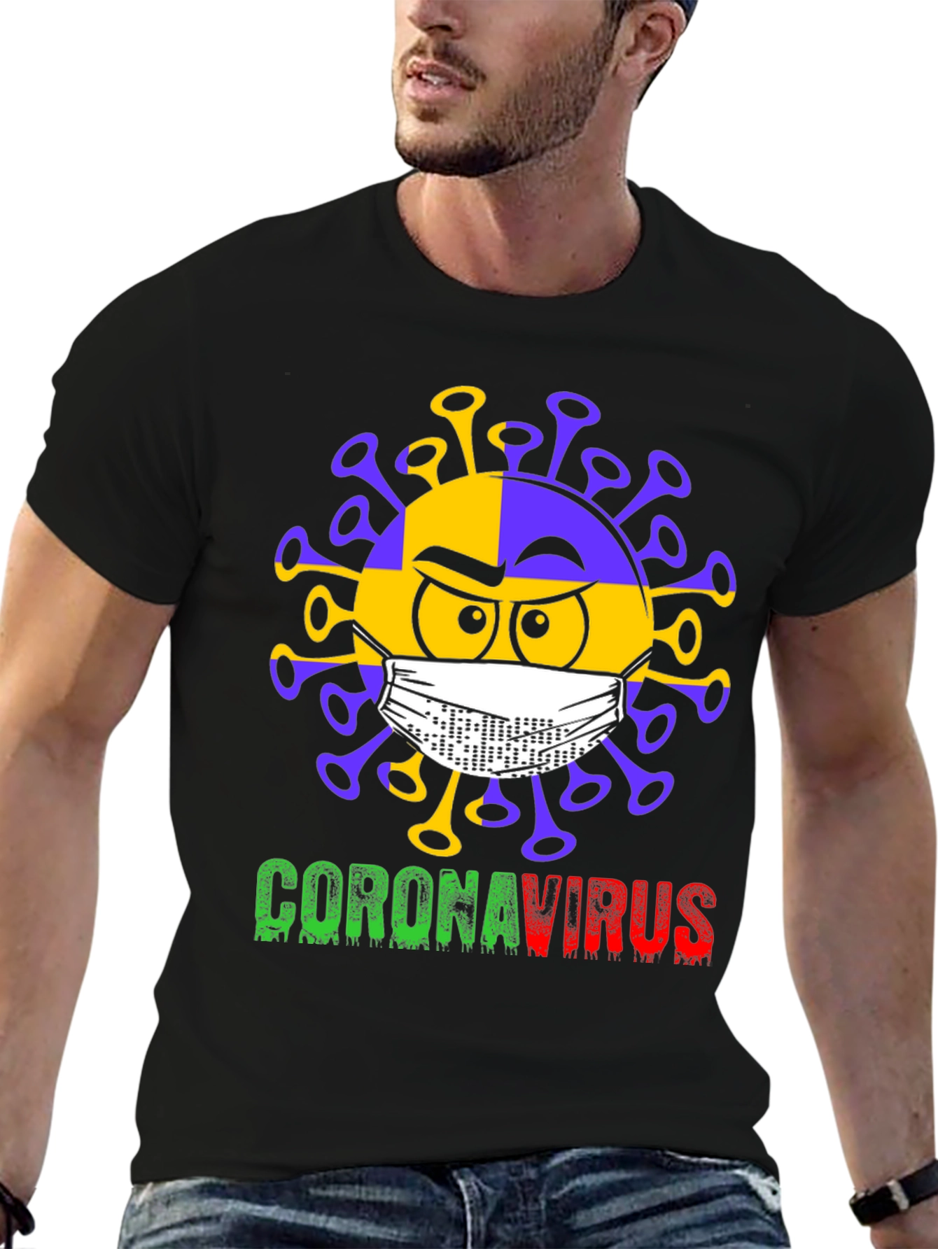 Coronavirus Graphic T-Shirt - Novelty Tee